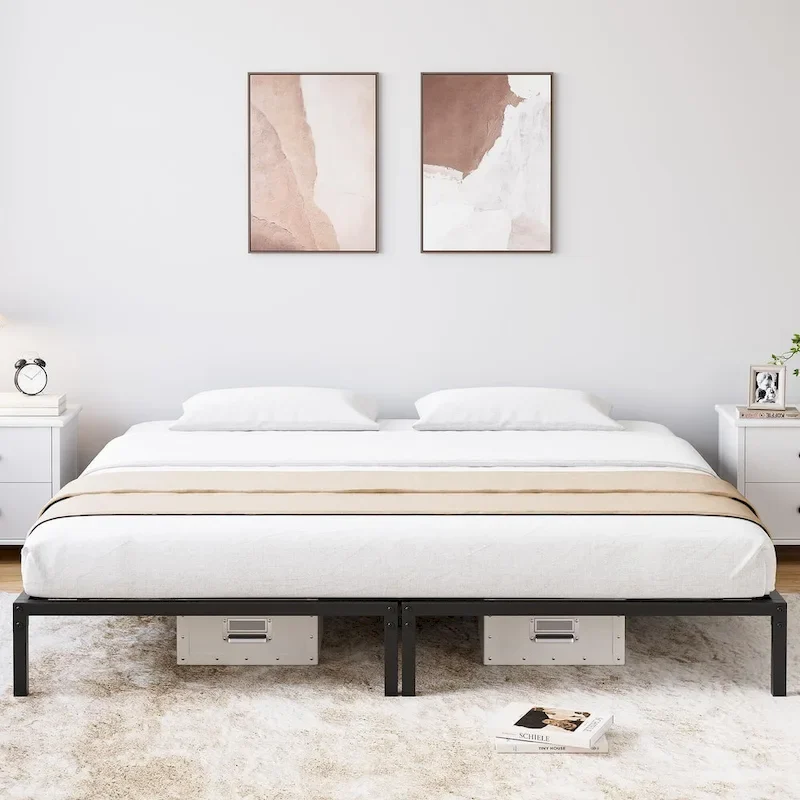 Sturdy Metal Platform Bed Frame - No Box Spring Required