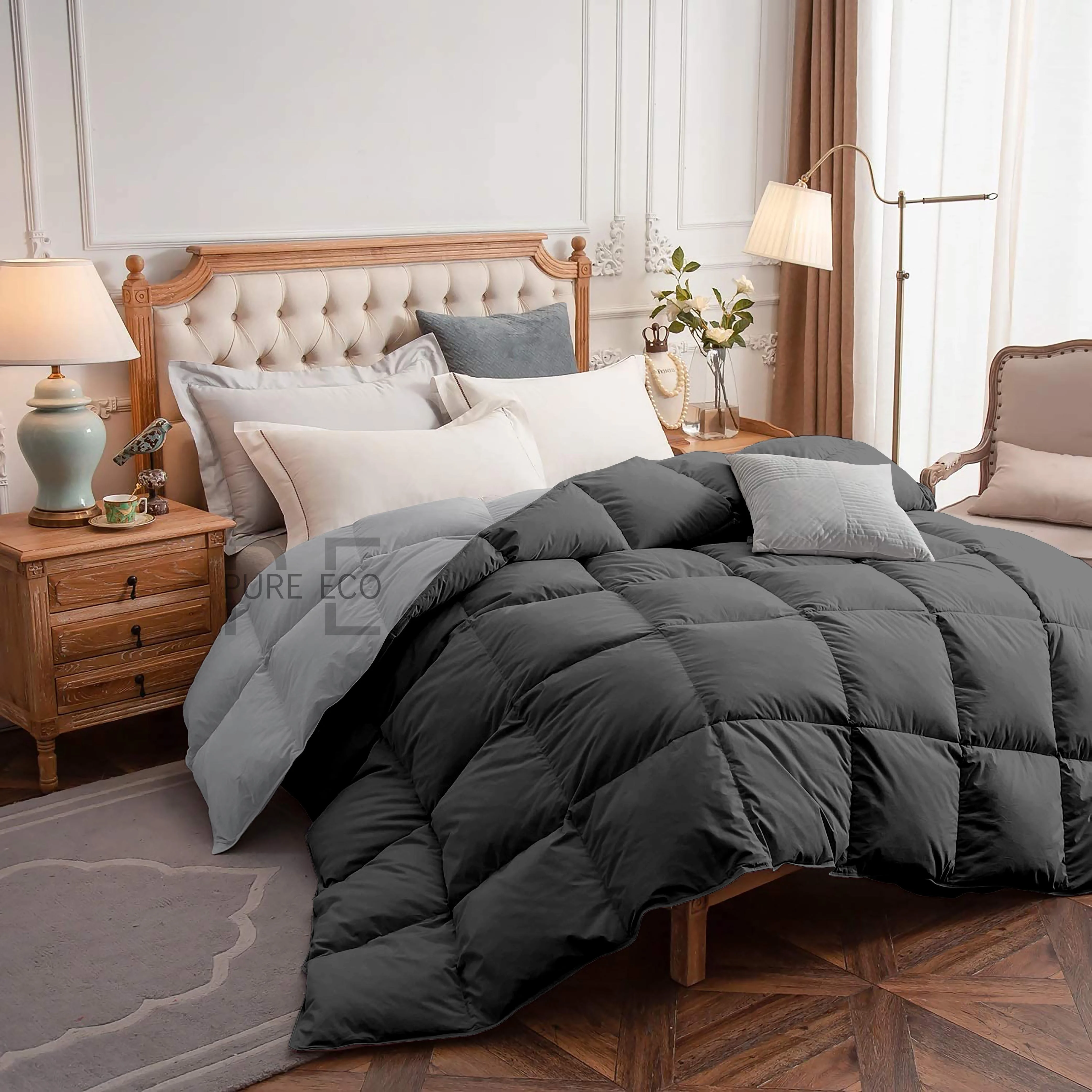 Ayanshi Hotel Bedding Comforter Twin Size, Duvet Insert, Quilted Comforter with Corner Tabs, All Season Lightweight Quilt, Down Alternative Hotel Comforter Twin Size 68X90 Baby Pink - Image 72