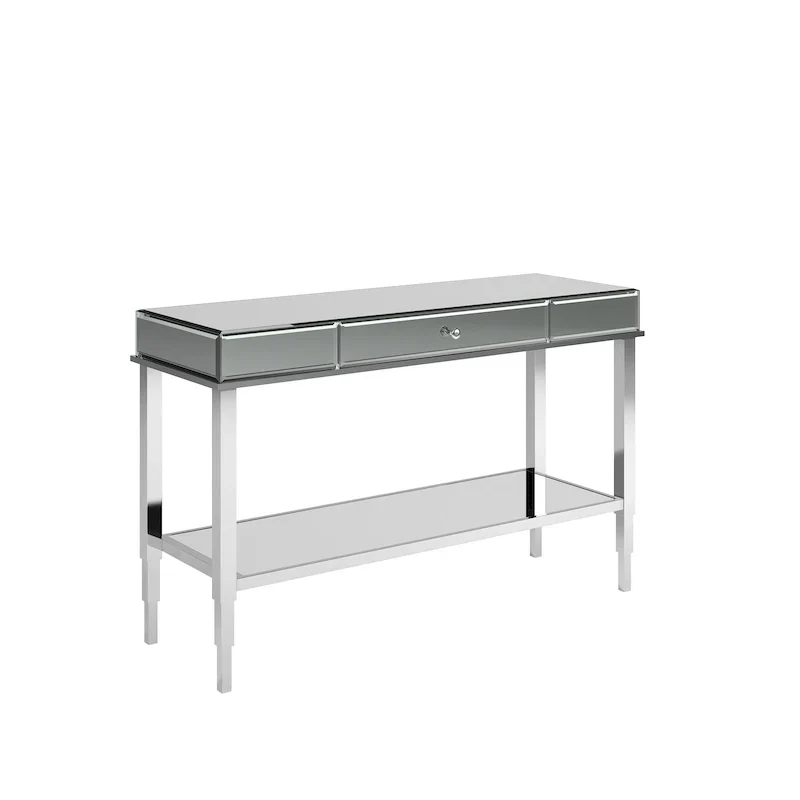 iNSPIRE Q Bold Camille Mirrored Console Table TV Stand with Drawer