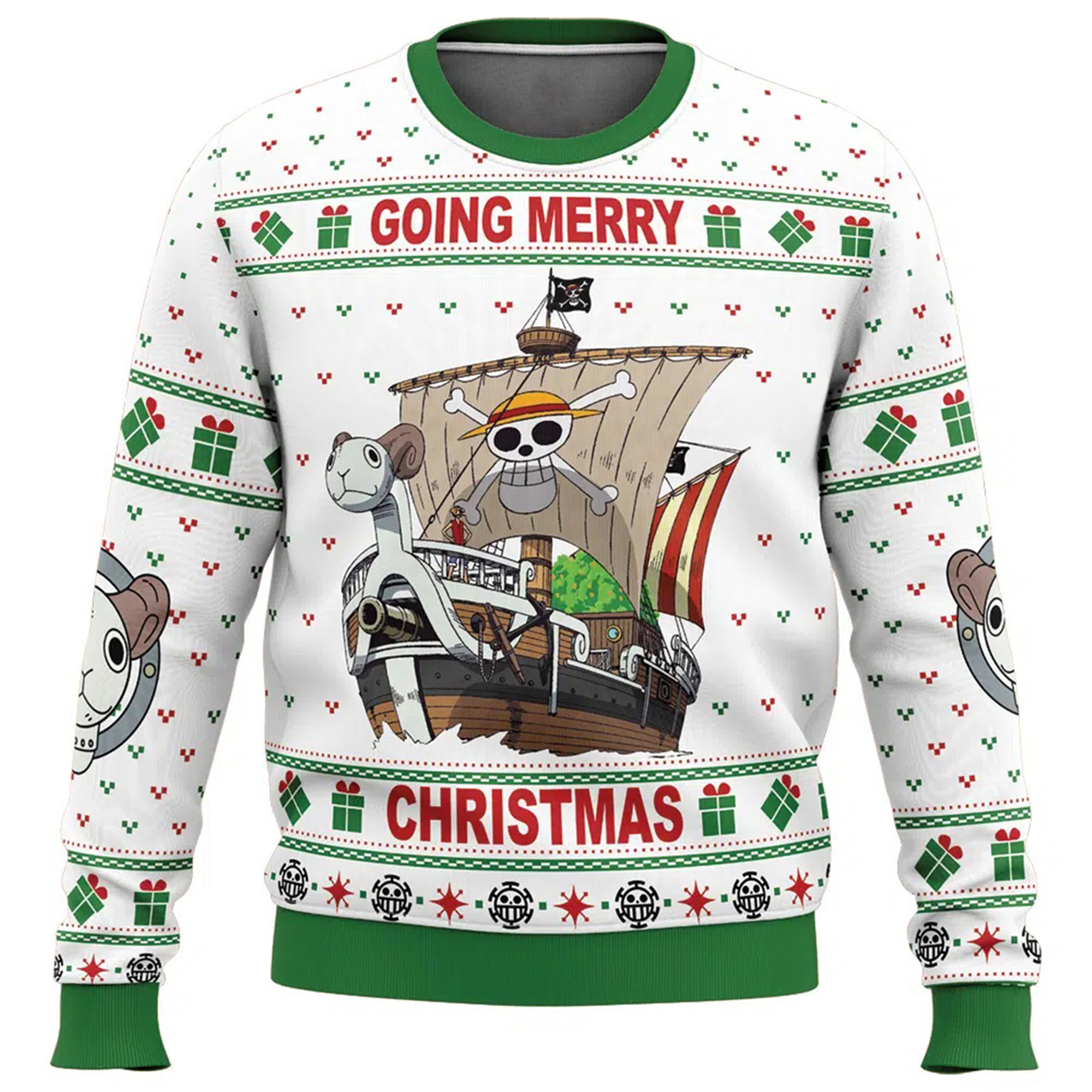 Unisex Anime Ugly Christmas Sweater TeeThreads Sustain the Scene with Custom Apparel