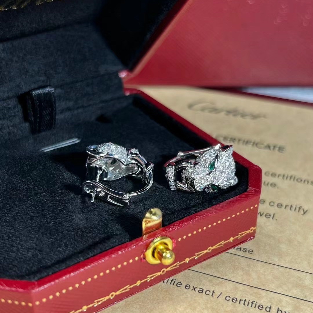 Cartier Unisex Men Leopard Head Earring - Original Replica Club