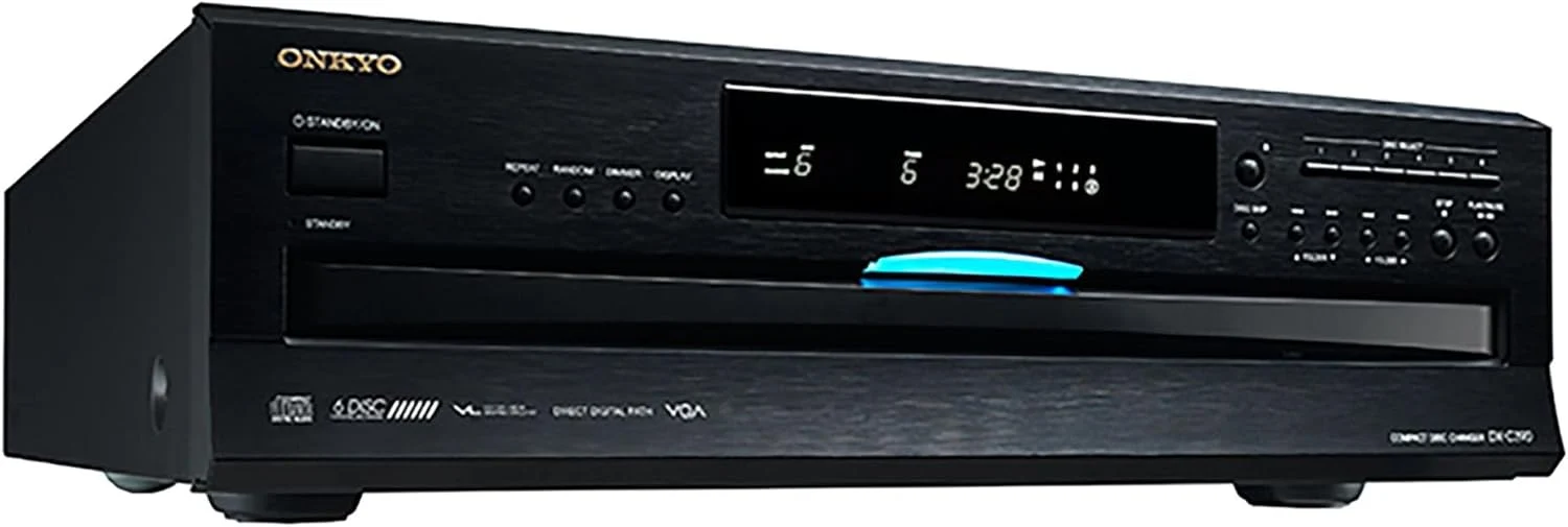 Onkyo 6-Disc CD Changer, Black - DX-C390 - Image 4 Onkyo 6-Disc CD Changer, Black - DX-C390 - Image 4
