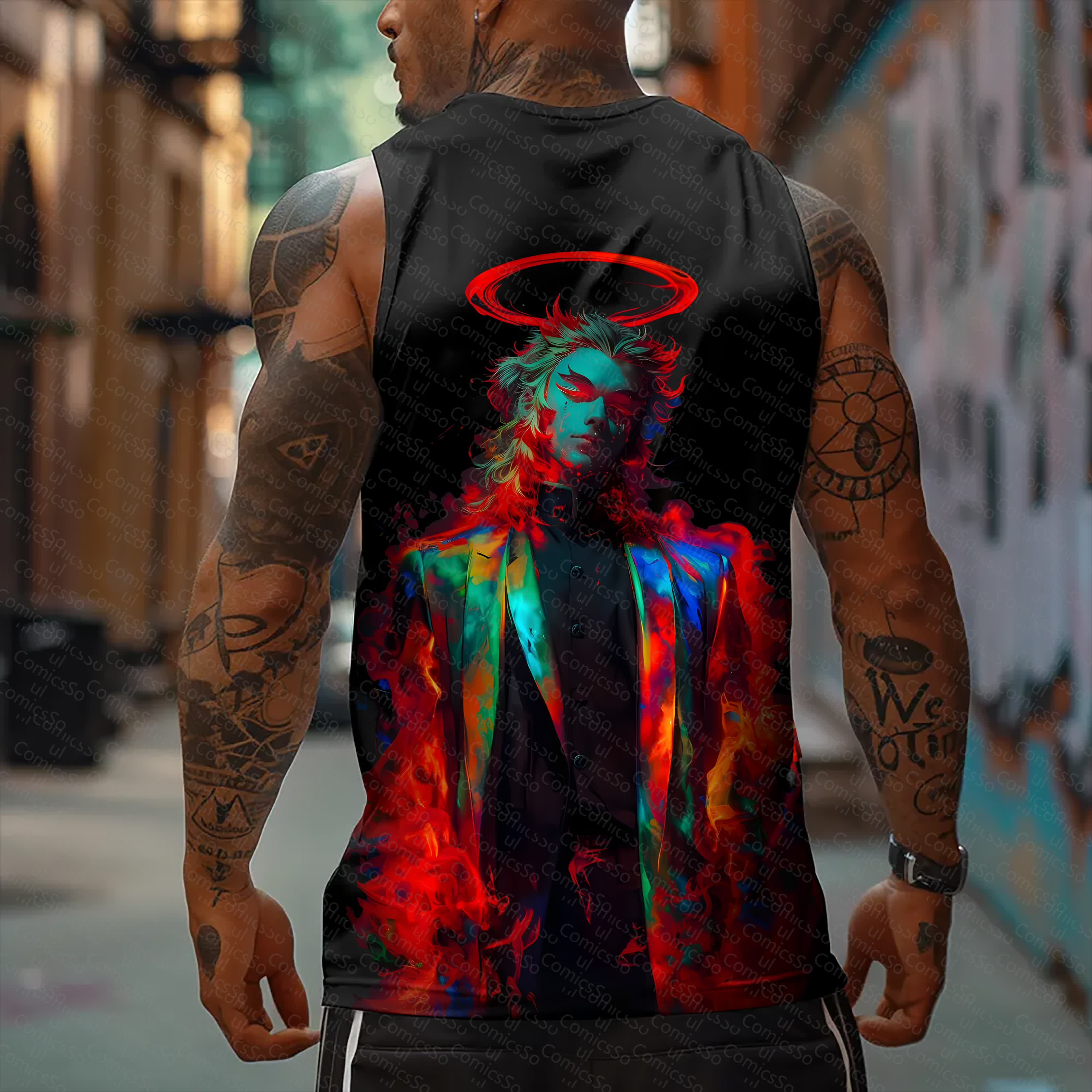 Unisex  “ Comicssoul” Casual Anime  Tank Top