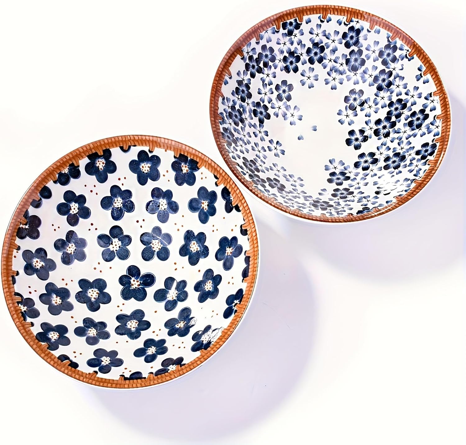 Japanese Ceramic Ramen Bowl Set of 2, 7.87