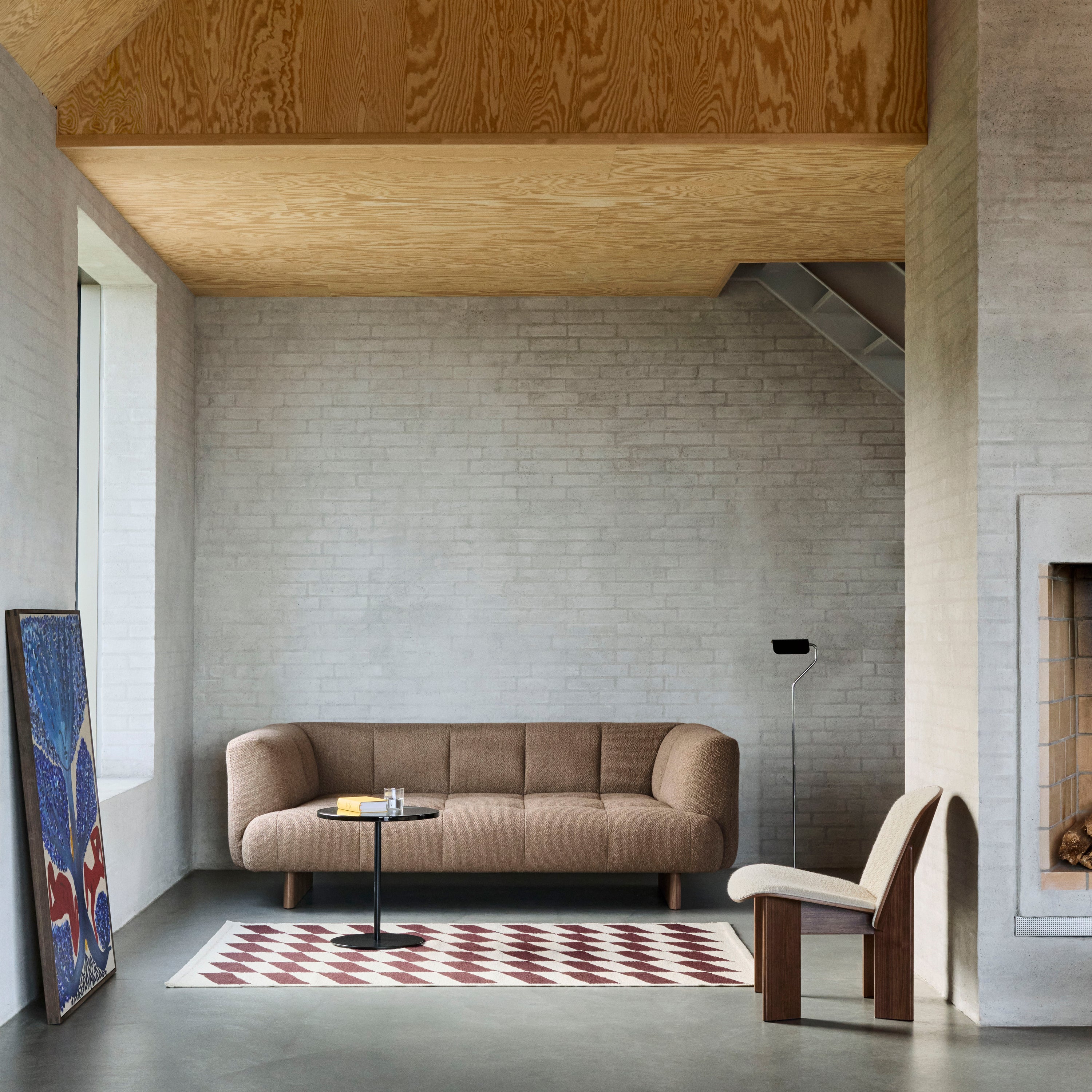 HAY Shift Kelim Vloerkleed 140 x 200 - Burgundy