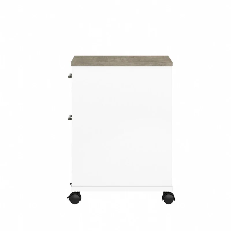 Bush Furniture Key West Mobile File Cabinet with 2 Drawers