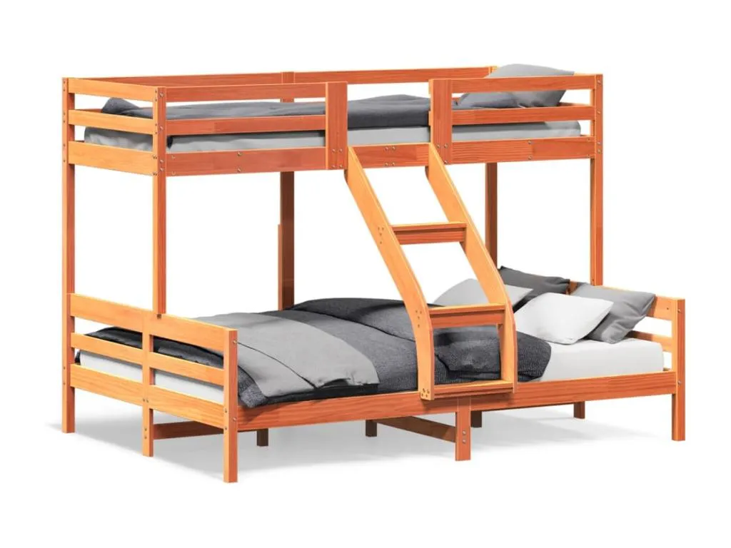 Litera de Jmmhogar maciza de Jmmhogar marrón cera 90x200/140x200 cm