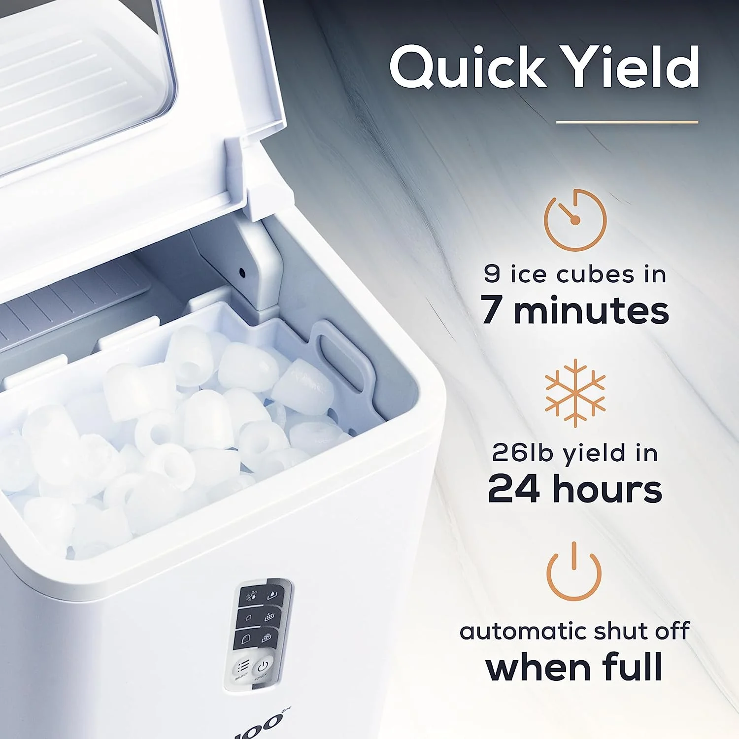 Igloo Automatic Ice Machine Self Cleaning Countertop Ice Maker for Water Bottle & Drinks, Aqua - Image 13