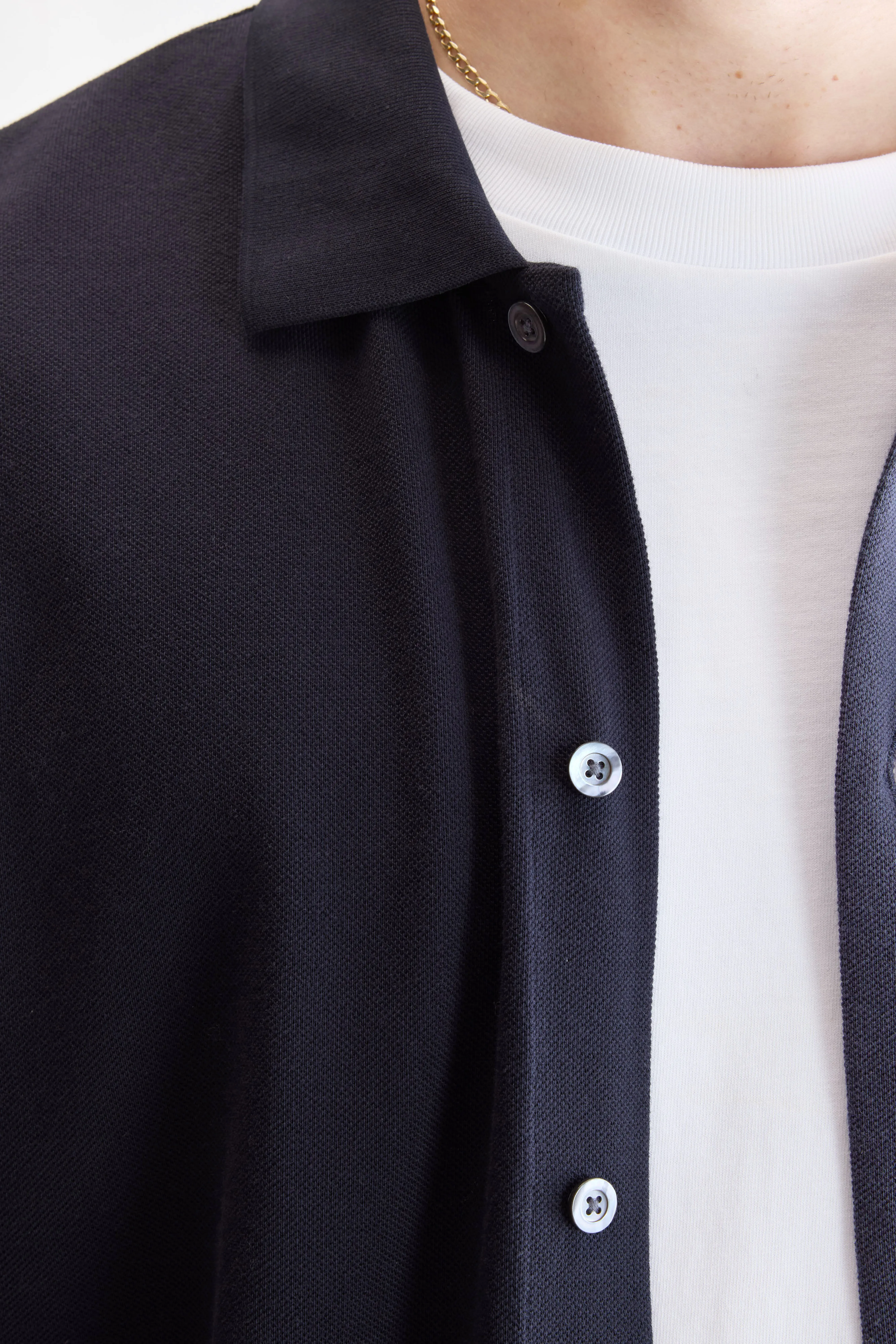 Bellerose Vision long-sleeve navy polo (252 / M / NAVY)