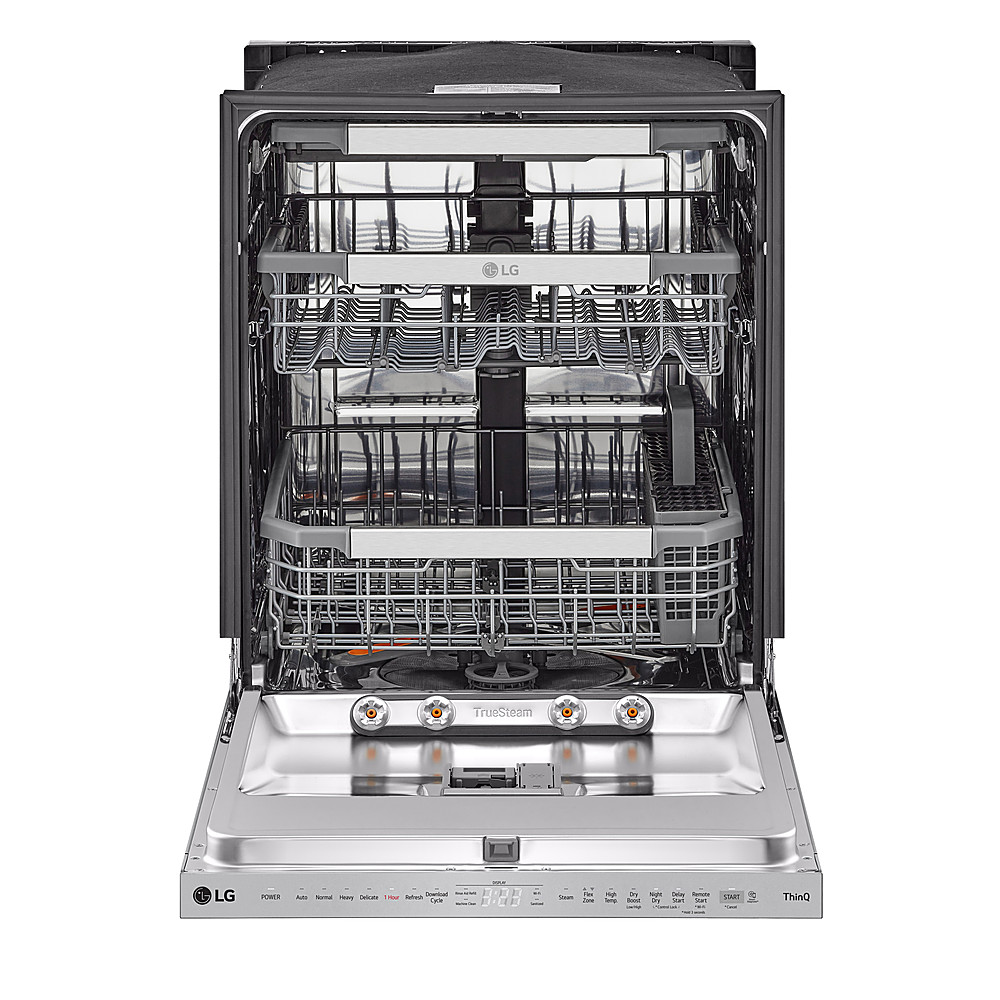 2025 24′′ Top Control Smart Built-In Stainless Steel Tub Dishwasher with 3rd Rack, QuadWash Pro and 42dba – Stainless Steel