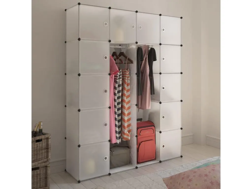 Armario modular 14 compartimentos blanco 37x146x180.5 cm 97371SURH