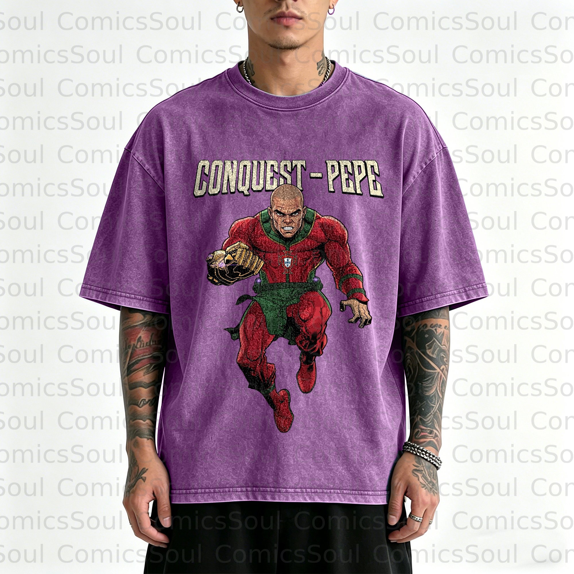Unisex Anime Inspired Vintage Washed T-Shirt