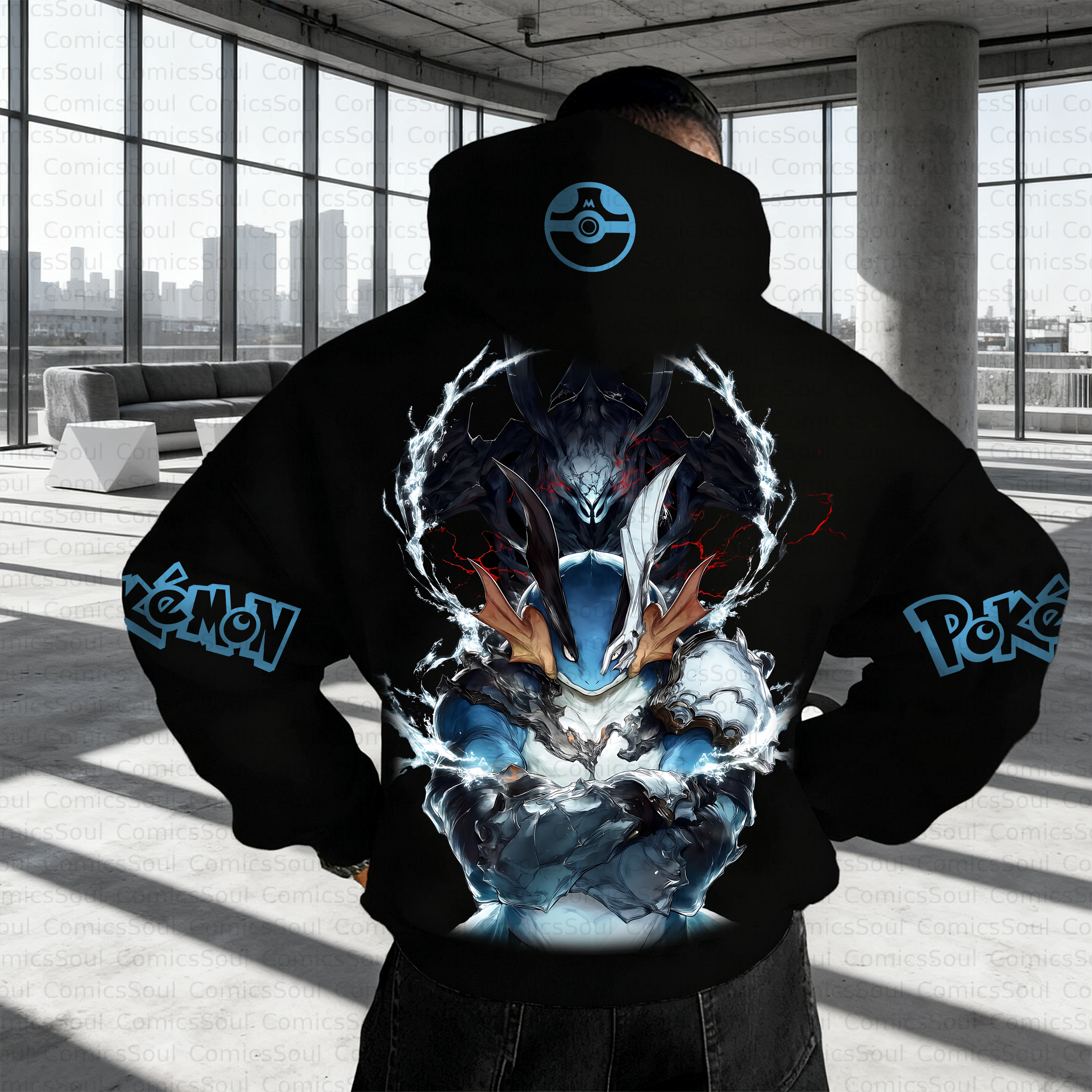 Unisex Anime Inspired Vintage Plush Hoodie
