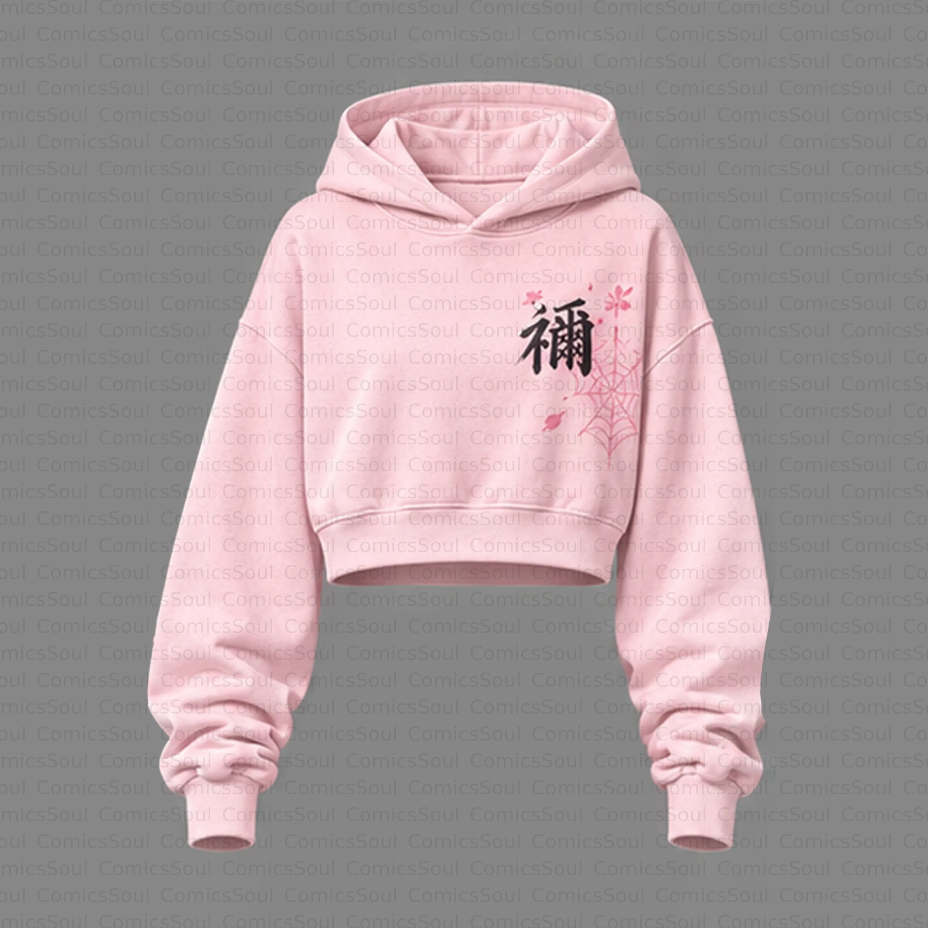 Demon Slayer Cropped Long Sleeve Hoodie & High Waist Jogger Pants Two Piece TeeThreads Sustain the Scene with Custom Apparel