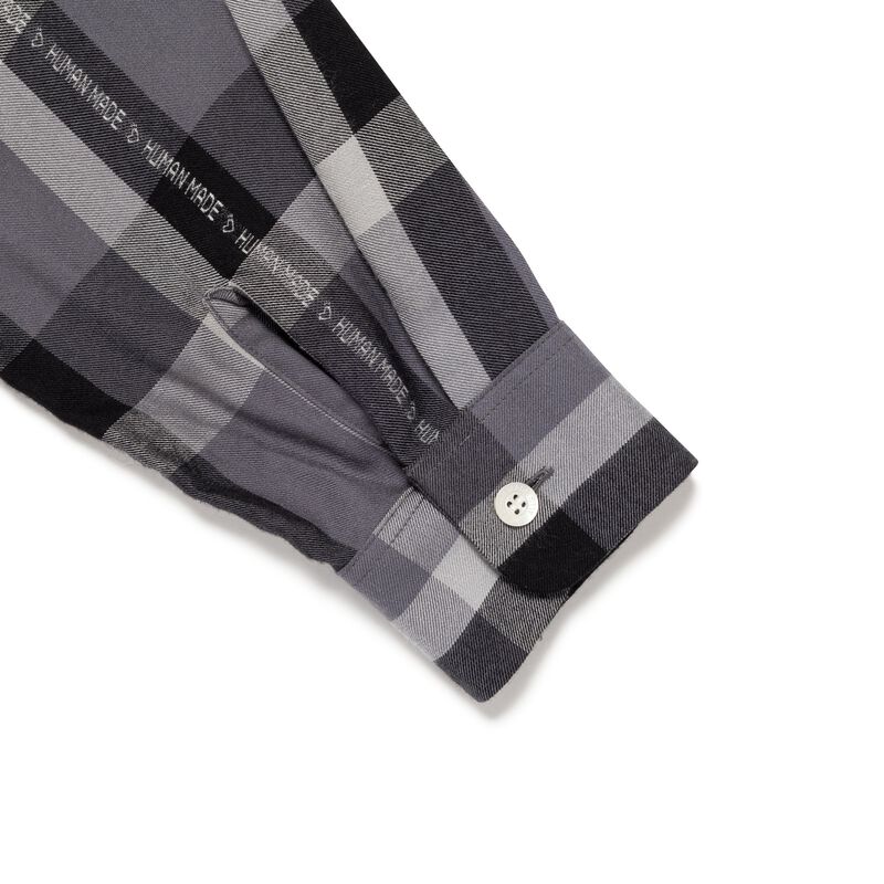 HUMAN MADE OPEN COLLAR CHECK SHIRT