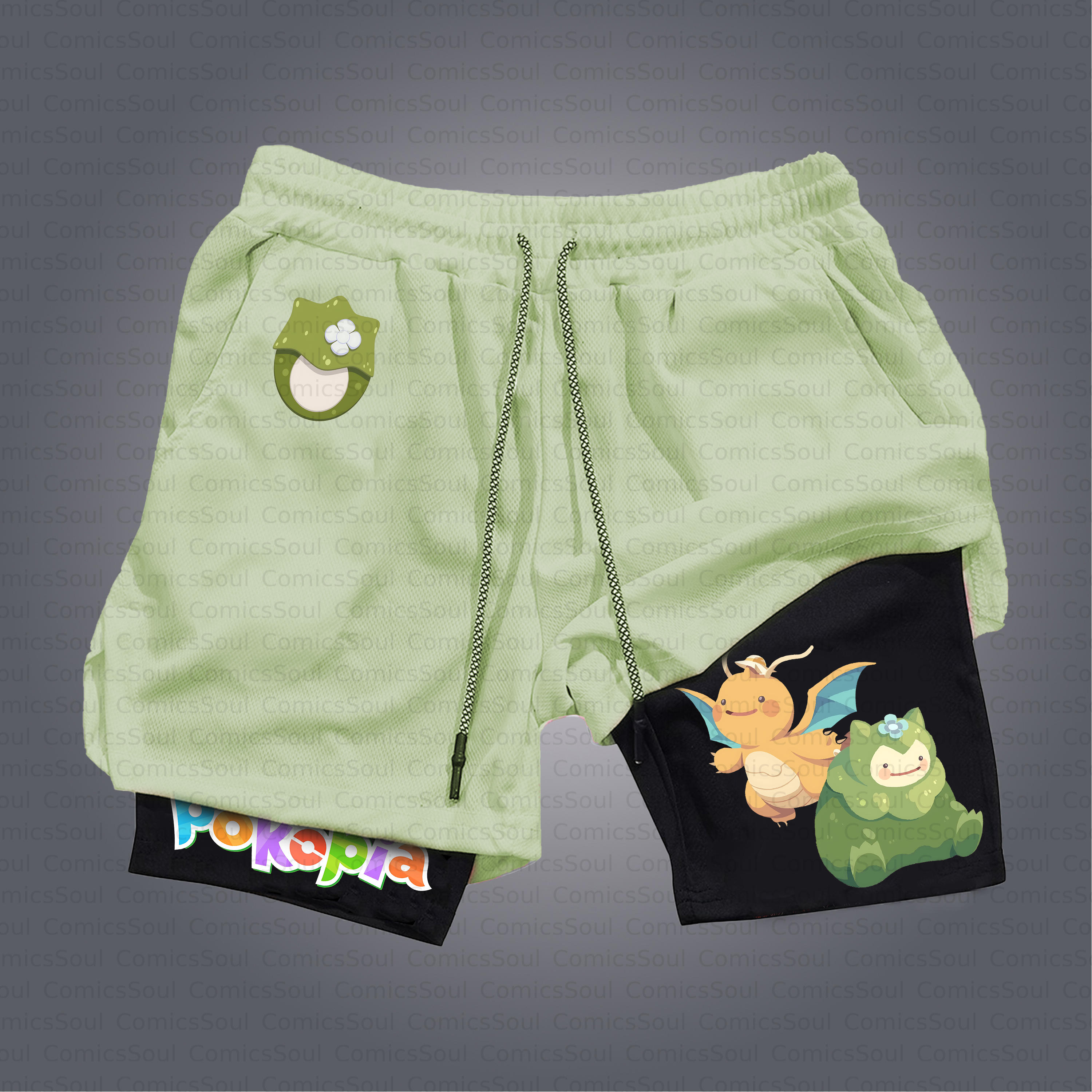 Unisex Casual Anime Style Shorts