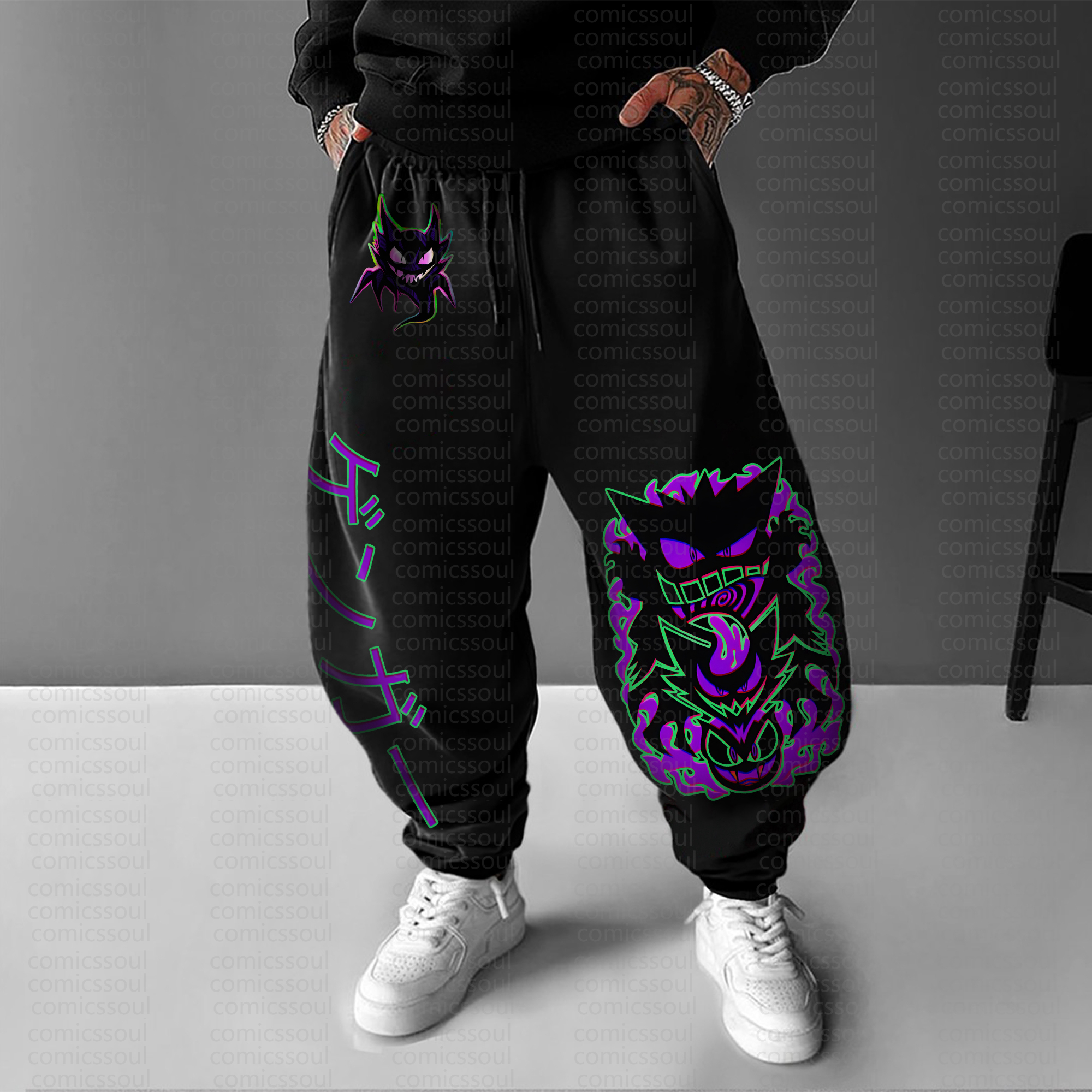 Unisex Anime Inspired Vintage Pants丨Comicssoul