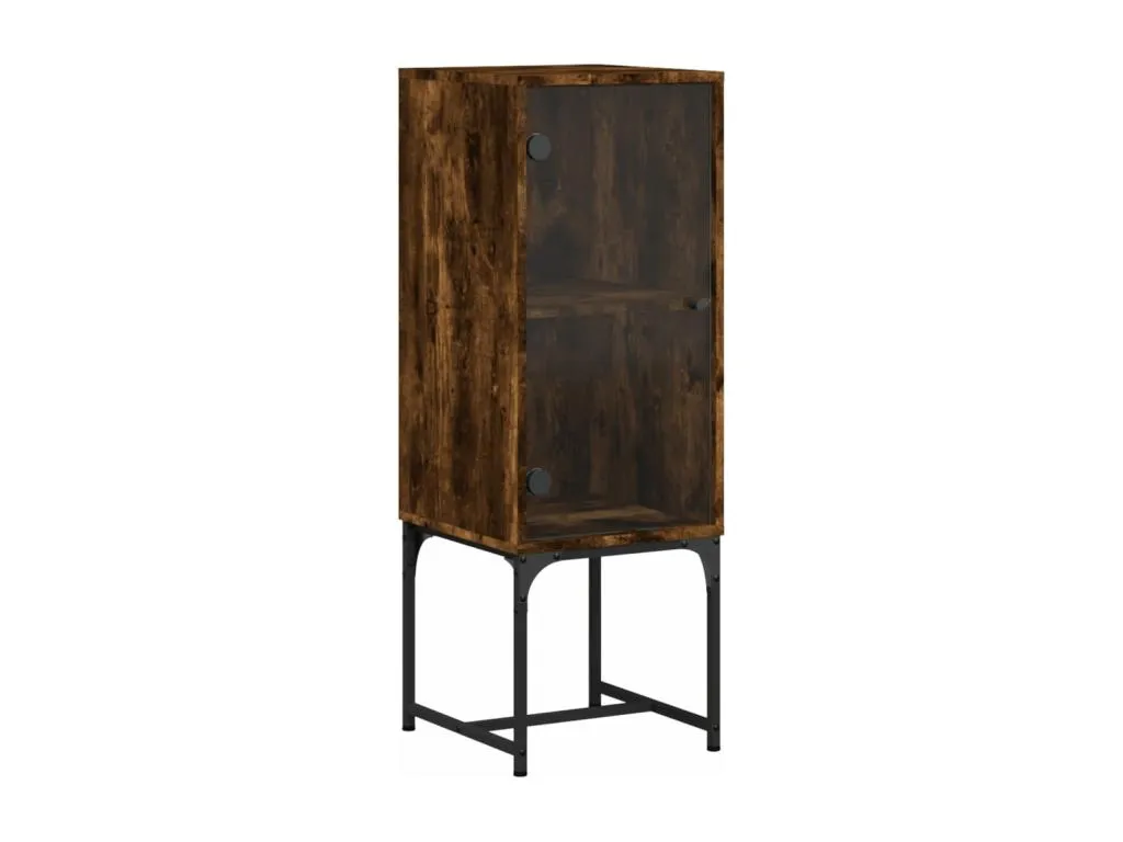 Armario auxiliar con puerta de vidrio Decoencanto 35x37x100 cm