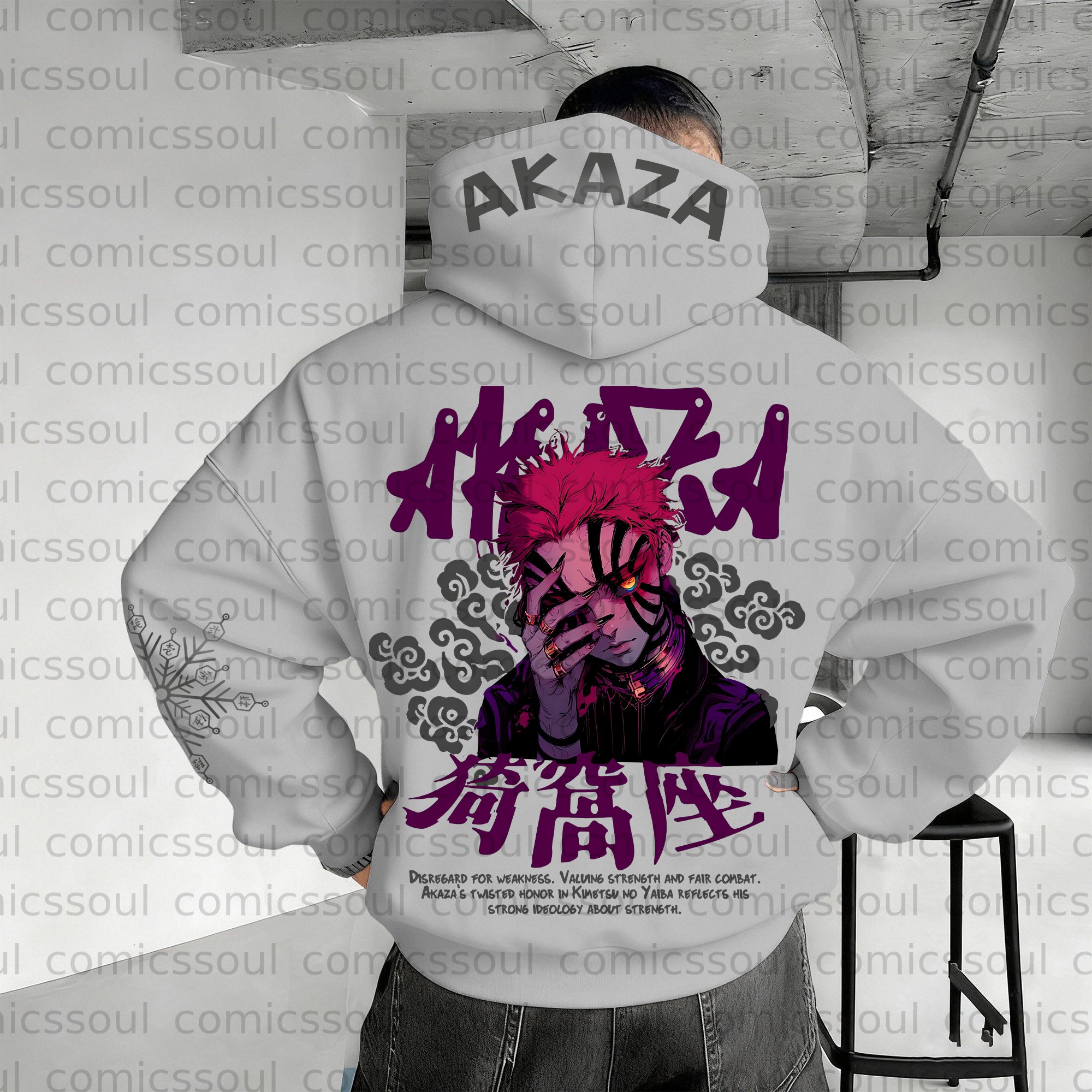 Unisex Anime Graphic Streetwear Wintage Plush Hoodie