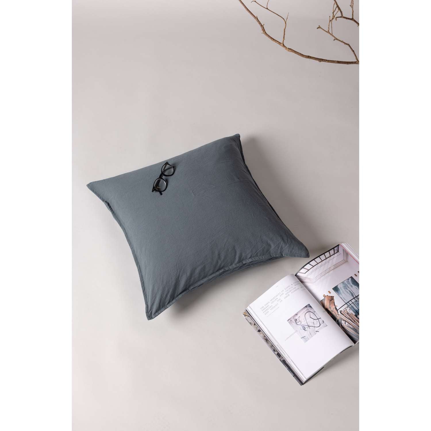 Venture Home Ronja Kussenhoes 40x60 - Donkergrijs