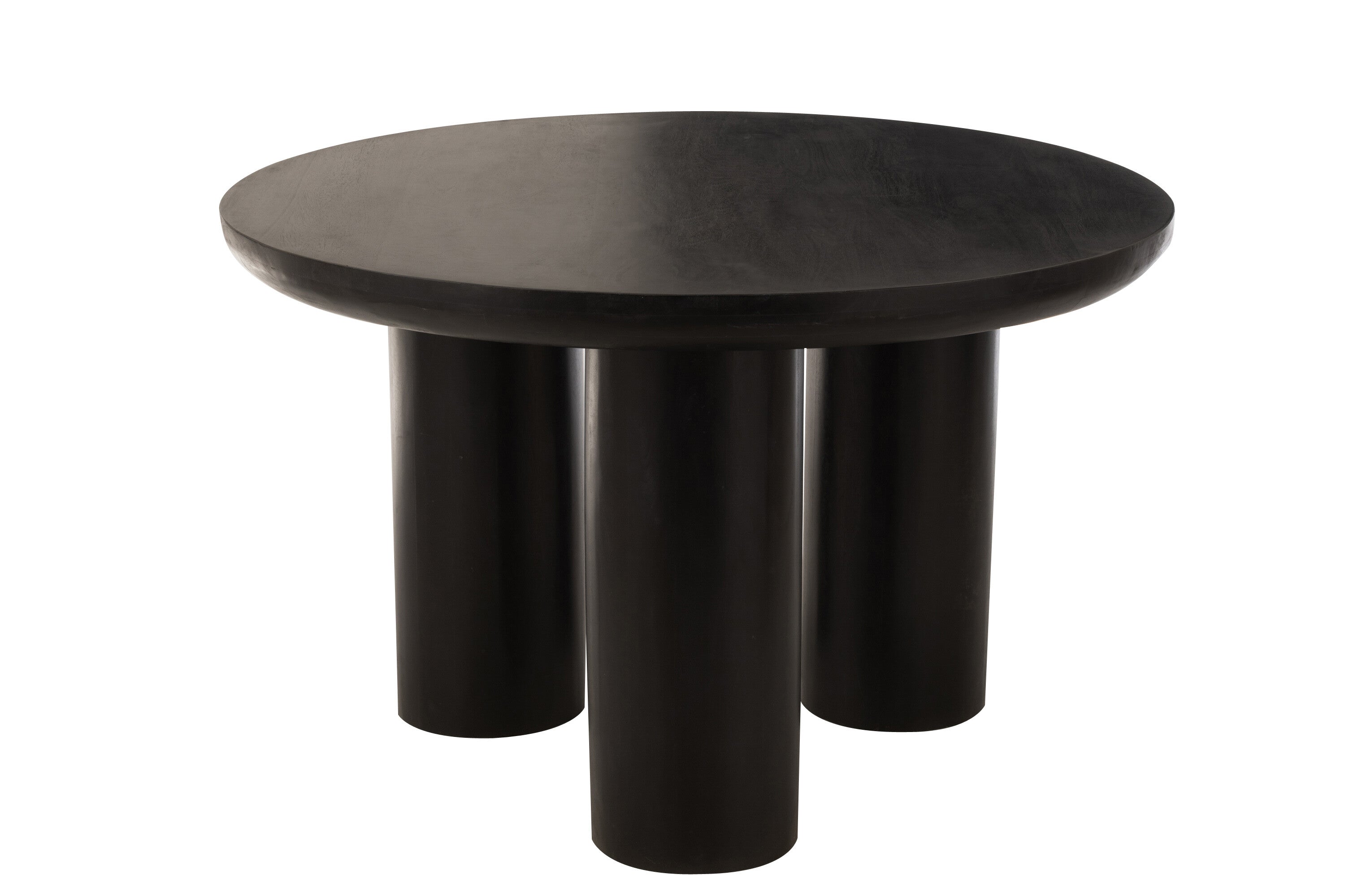 J-Line tafel Trio - mangohout - zwart