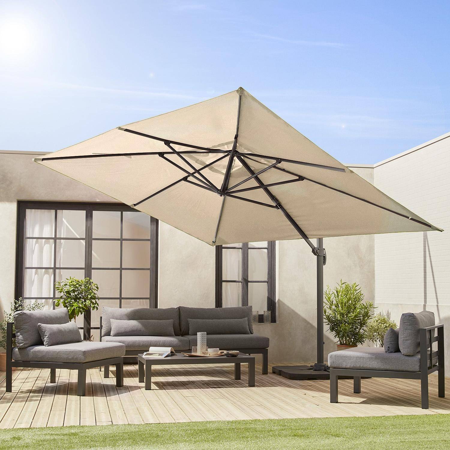 Wimereux - Parasol rectangular, 3x4m