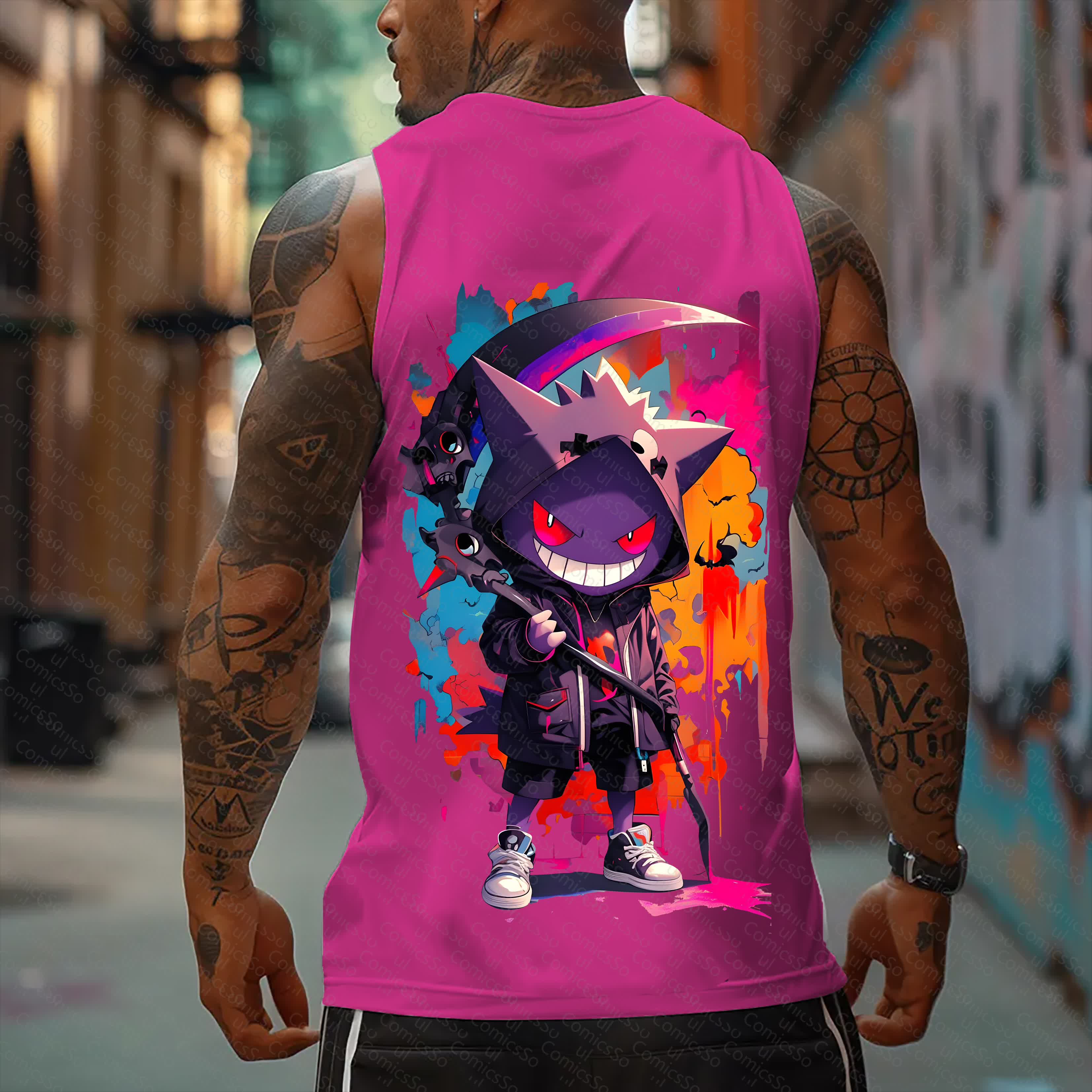 Unisex  “Comicssoul” Casual Anime  Tank Top