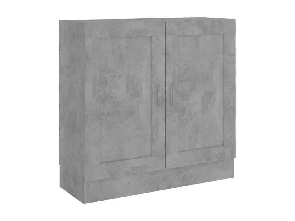 Armario de libros contrachapada gris hormigón 82.5x30.5x80 cm voxz15989