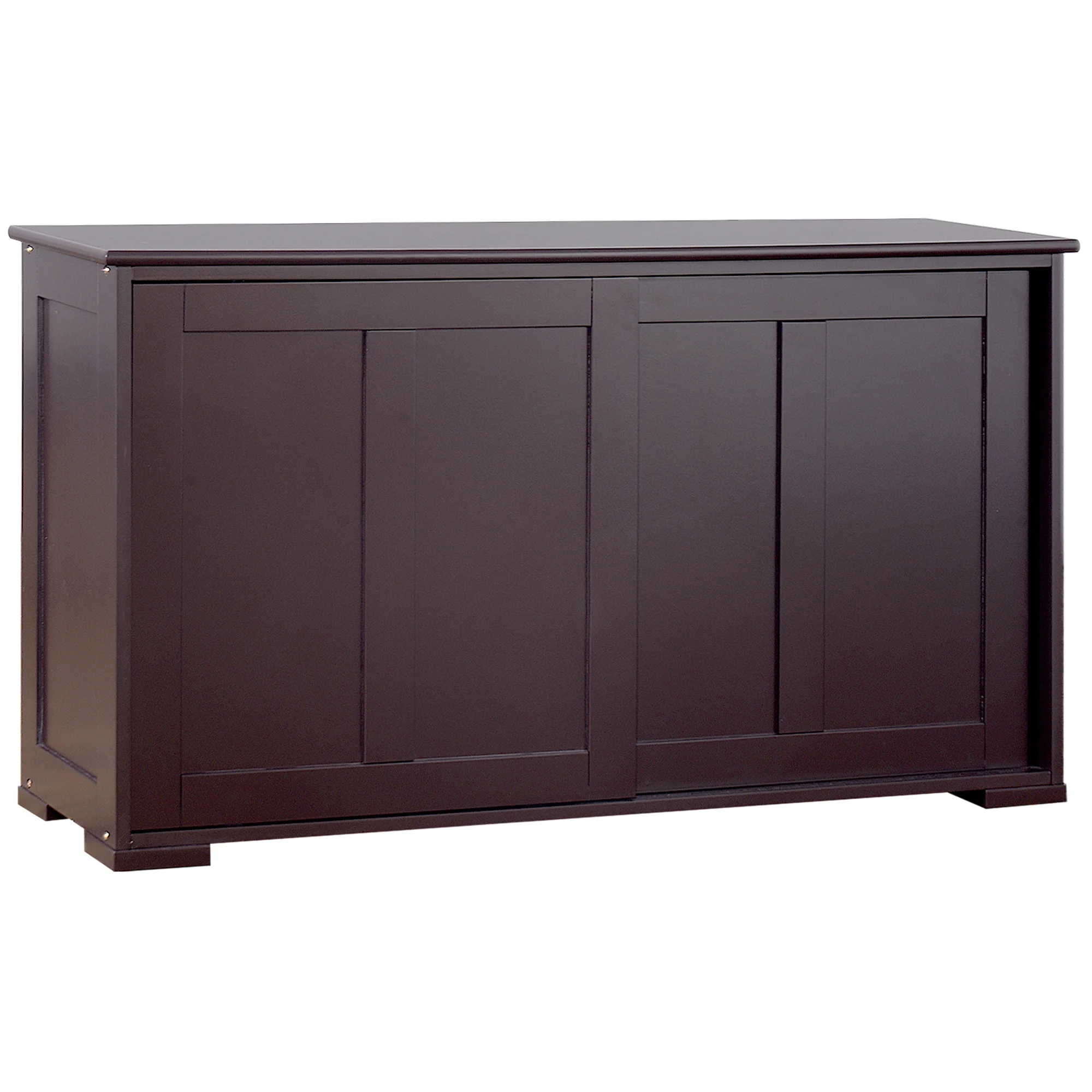 Costway Kitchen Storage Cabinet Sideboard Buffet Cupboard Wood Sliding Door Pantry White - Image 21