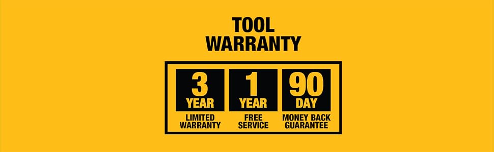 tools dewalt 3 year