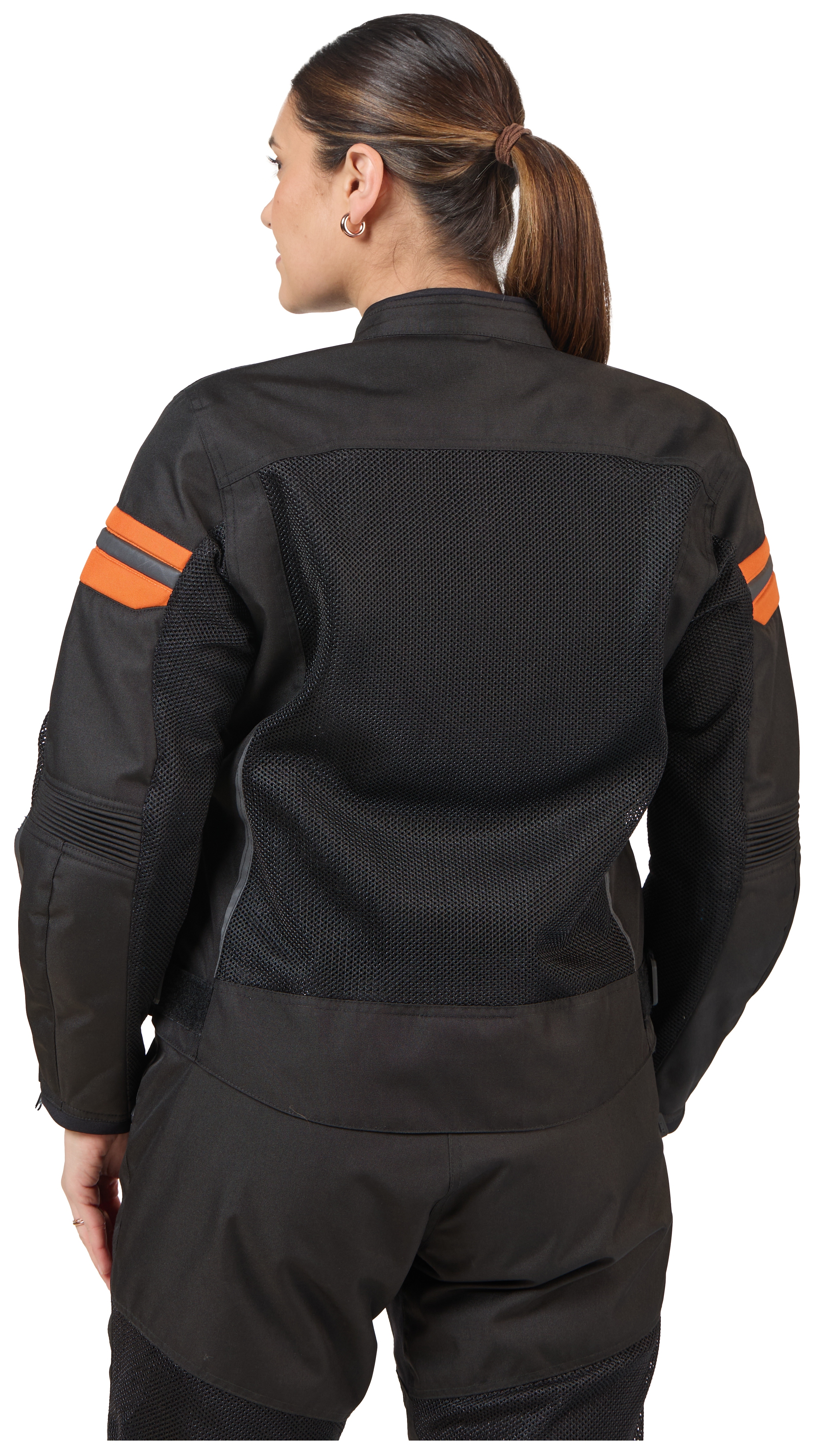 SportsBikeShop BILT Blaze 3 Mesh Women's Jacket Black/Orange / LG [Open Box]