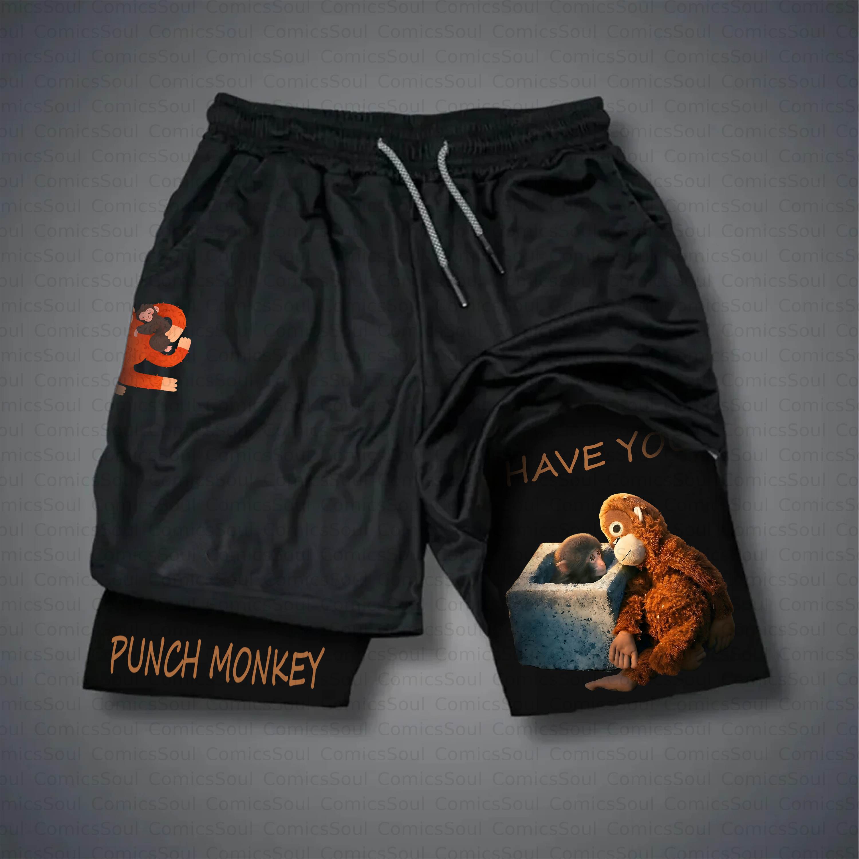 Unisex Casual Anime Style Shorts