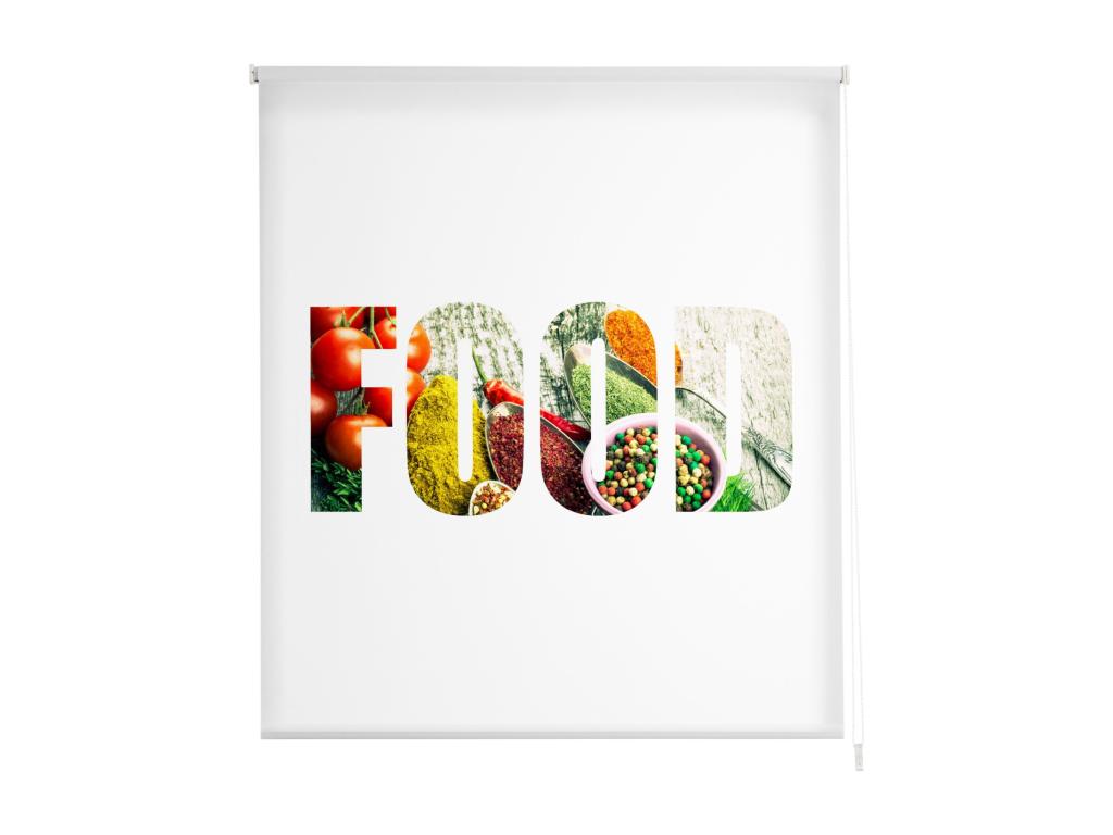 Pratcas | Estores Personalizados de COCINA | 130 x 180 cm (Ancho por Alto) Tamaño de Tela 127 x 175 cm | Modelo C-1214 Color Unico