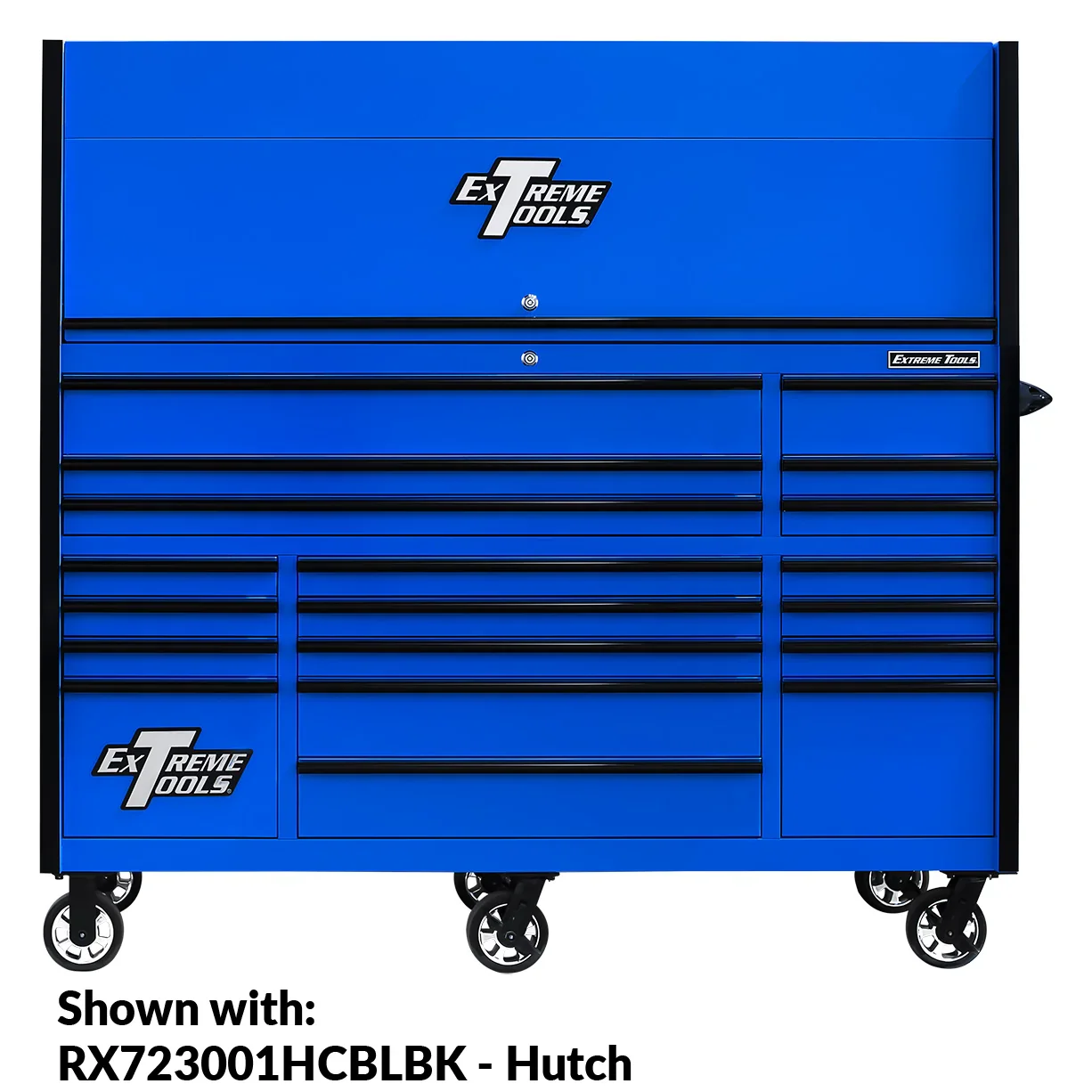 Extreme Tools 72-in x 30-in 19-Drawer Roller Cabinet With 250 lb Drawer Slides - RX723019RC-250 - Image 4 Extreme Tools 72-in x 30-in 19-Drawer Roller Cabinet With 250 lb Drawer Slides - RX723019RC-250 - Image 4