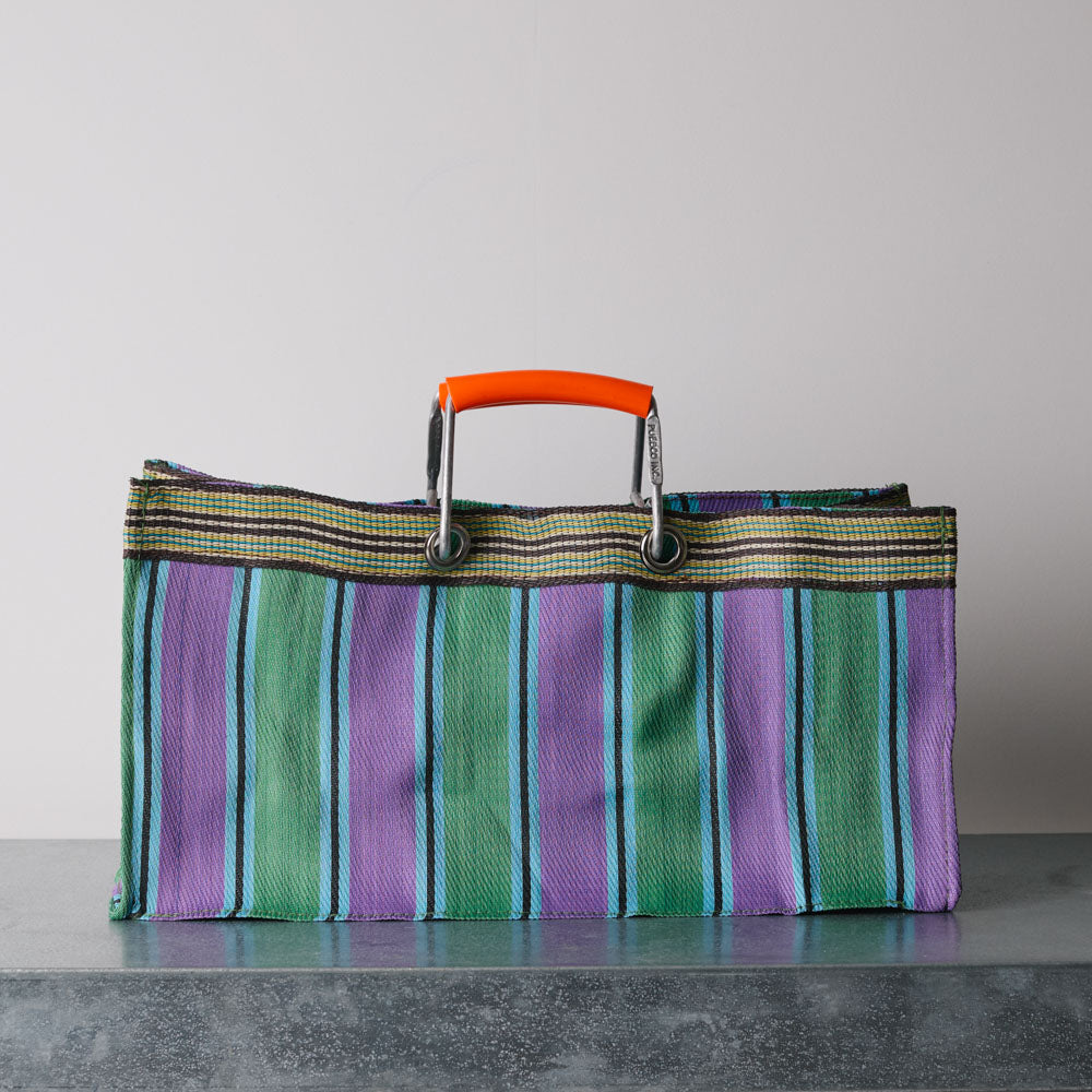 Panier rectangle - Vert & Violet