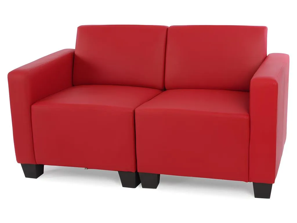 Sofá de 2 Plazas Lluesmahome en Color Rojo  YU1258803