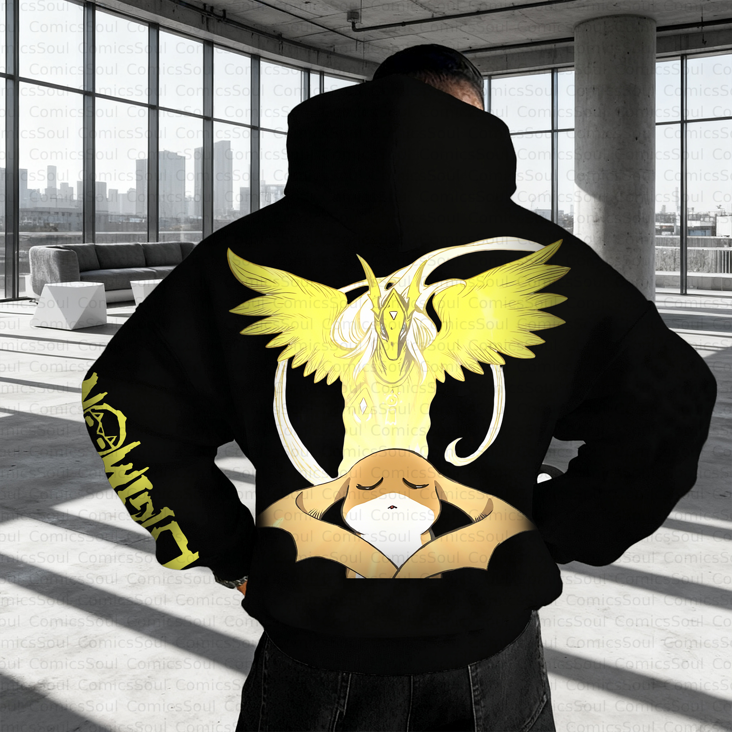 Unisex Anime Inspired Vintage Plush Hoodie