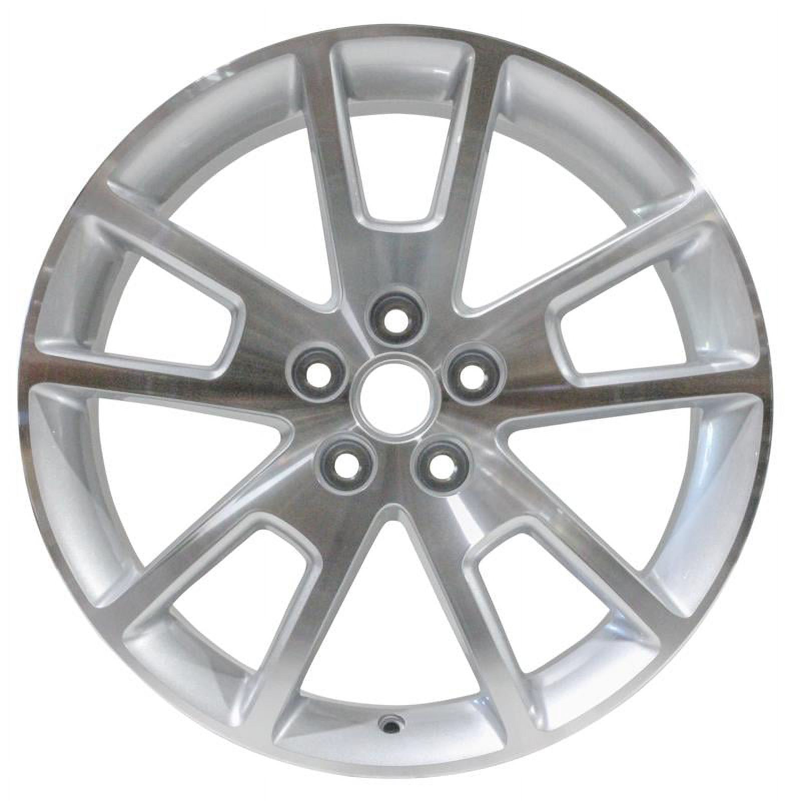 18 in Alloy Aluminum Wheel Rim for Chevy Malibu 08 - 12 5 Lug Silver Painted Pockets