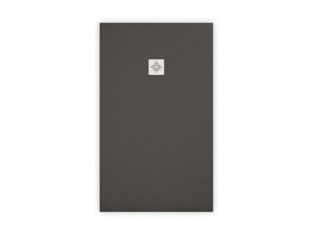 Plato de ducha natural grafito - 120x200cm - resina con cargas minerales