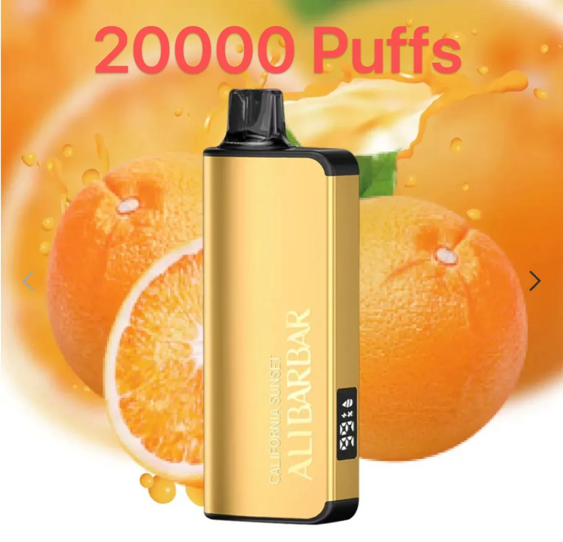 California Sunset & Alibarbar Ingot 20000 Puffs 100% Nicotine-Free