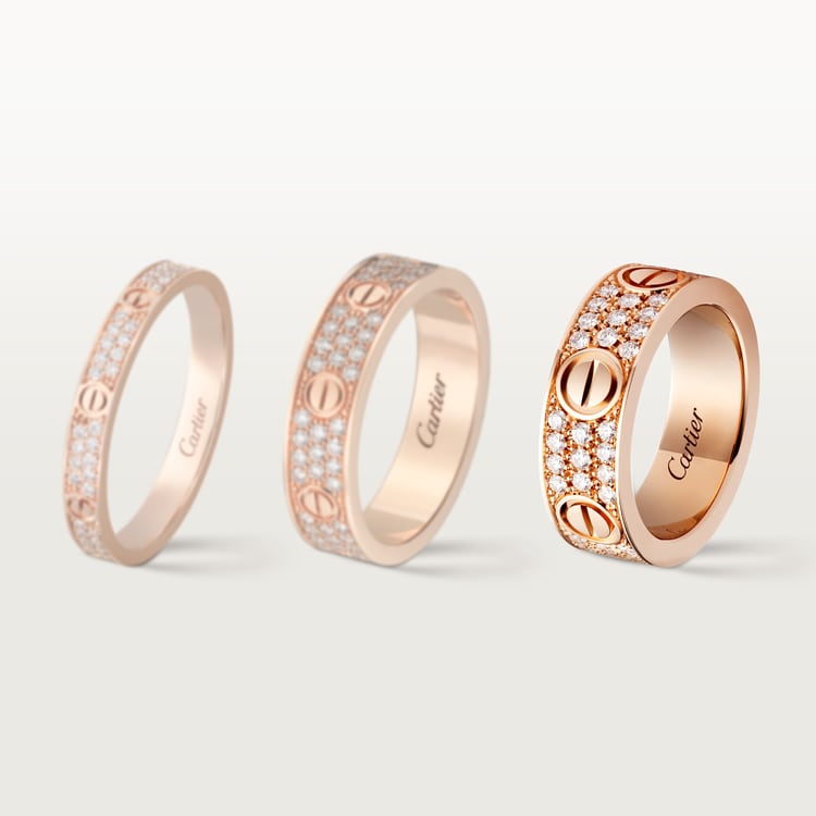 Replicate LOVE ring, classic model, paved(1:1 replica) - Original Replica Club