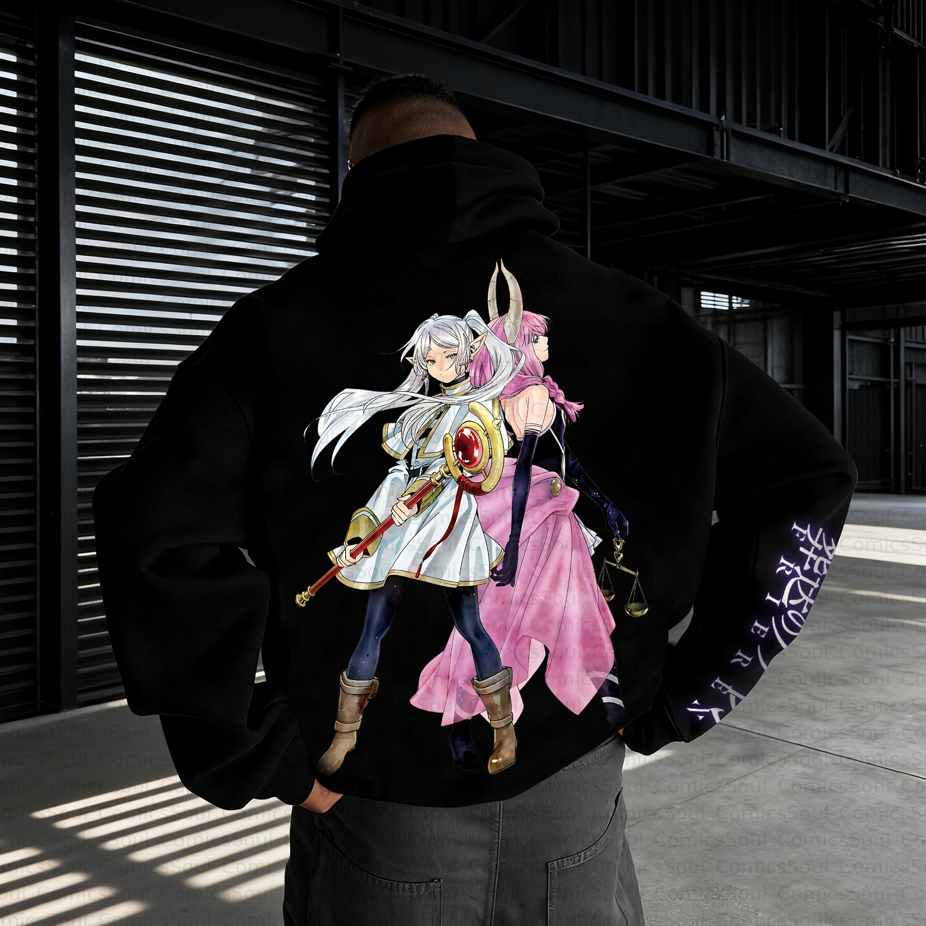 Unisex Anime Inspired Vintage Plush Hoodie