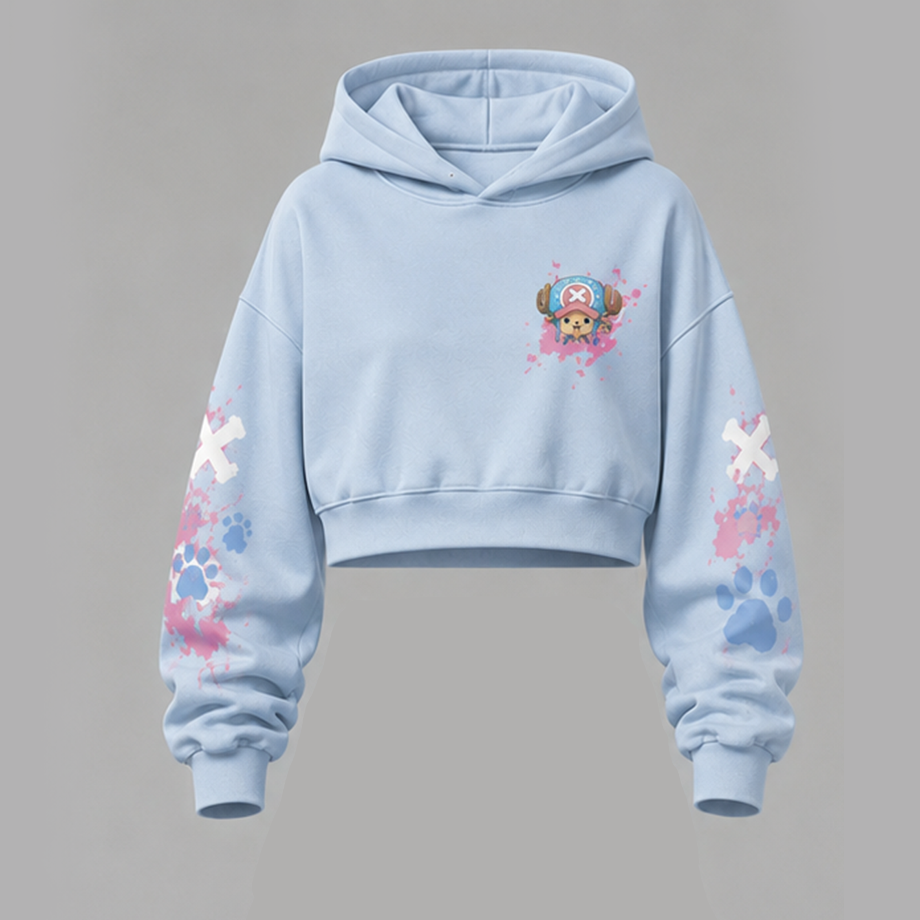 One Piece Cropped Long Sleeve Hoodie & High Waist Jogger Pants Two Piece TeeThreads Sustain the Scene with Custom Apparel