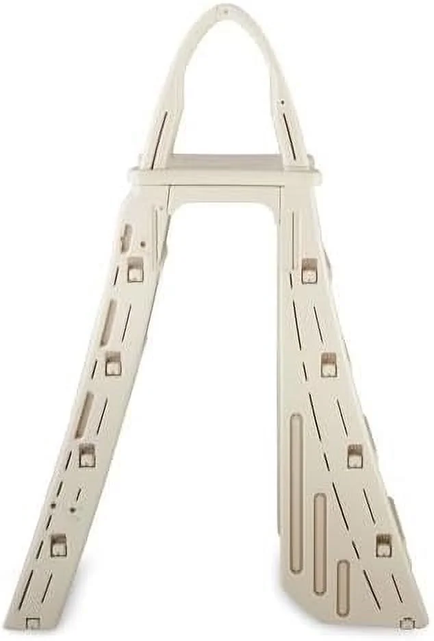 confer plastics a-frame 7200 above ground adjustable pool roll-guard safety ladder - Image 8