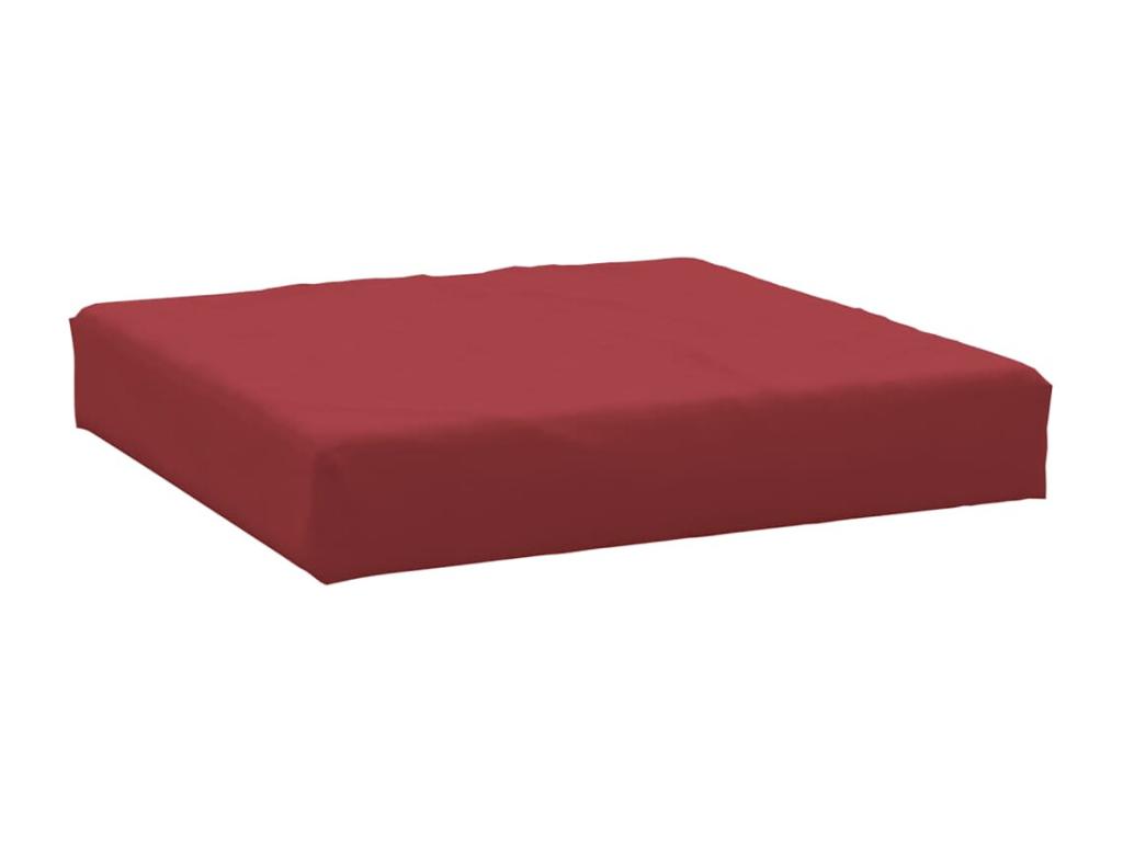 Cojín para sofá de palets tela Oxford rojo tinto 60x60x8 cm