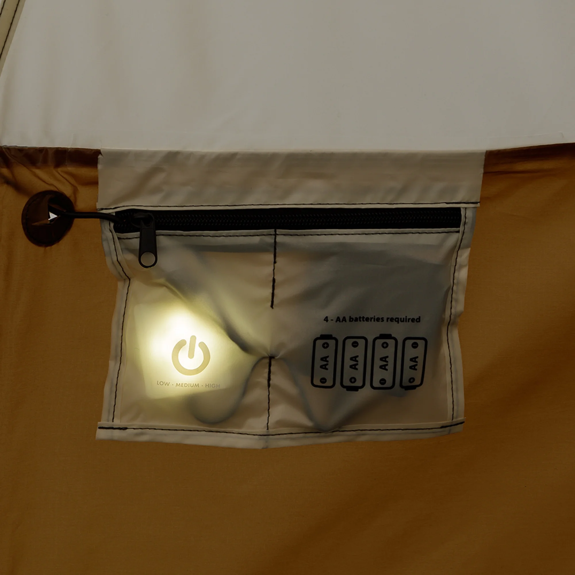 Ozark Trail 15' x 15' 8-Person Bell Tent with String Lights, 22.57 lbs - Image 6