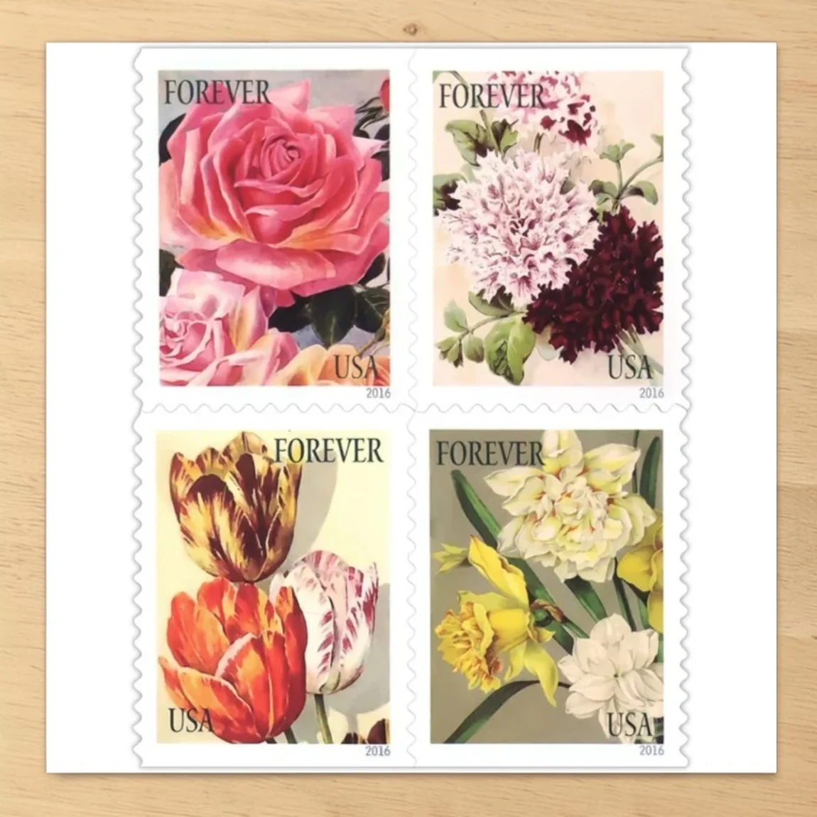 2015 Botanical Art Forever Postage Stamps Sheet First-Class Postage(25 Booklets of (500 Pcs))