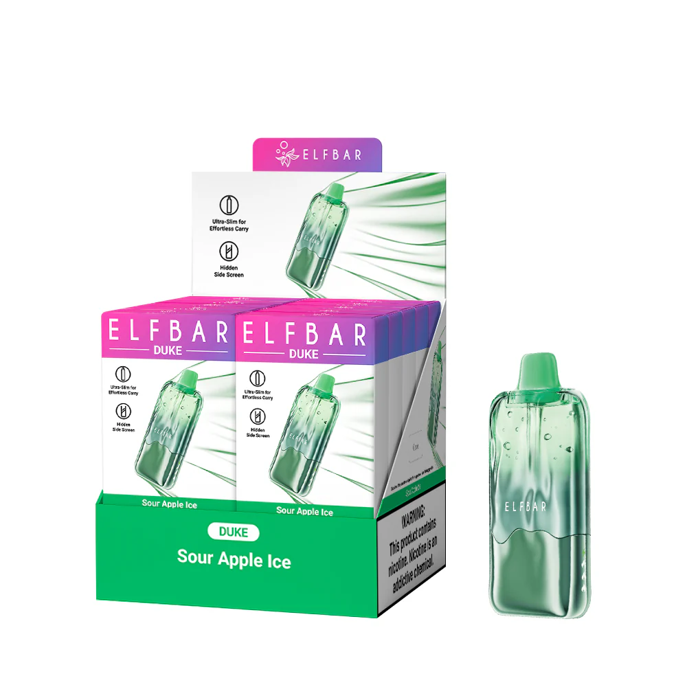 ELFBAR DUKE cigarette électronique jetable rechargeable (toutes les saveurs)