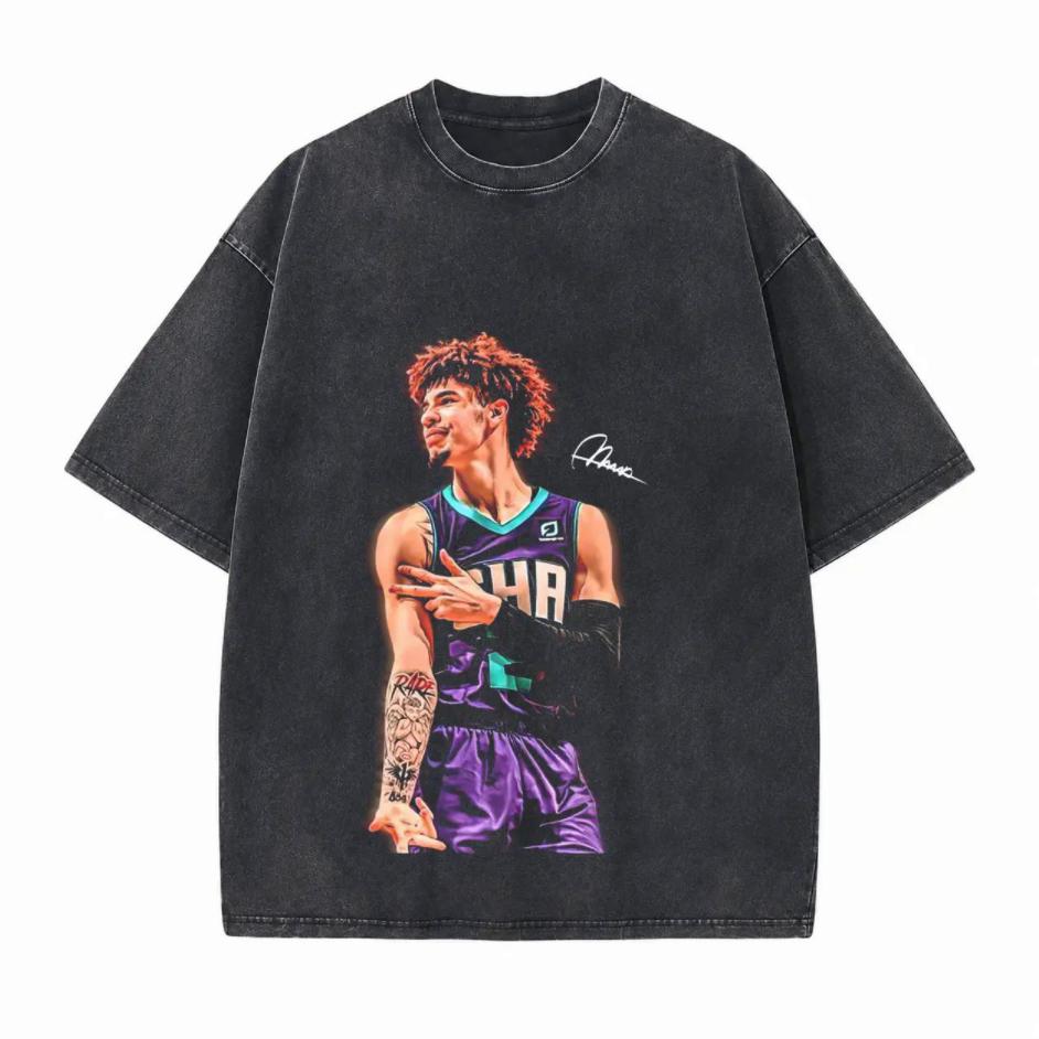 Vintage Arm Tattoo Portrait Graphic Printed Unisex Washed T-Shirt