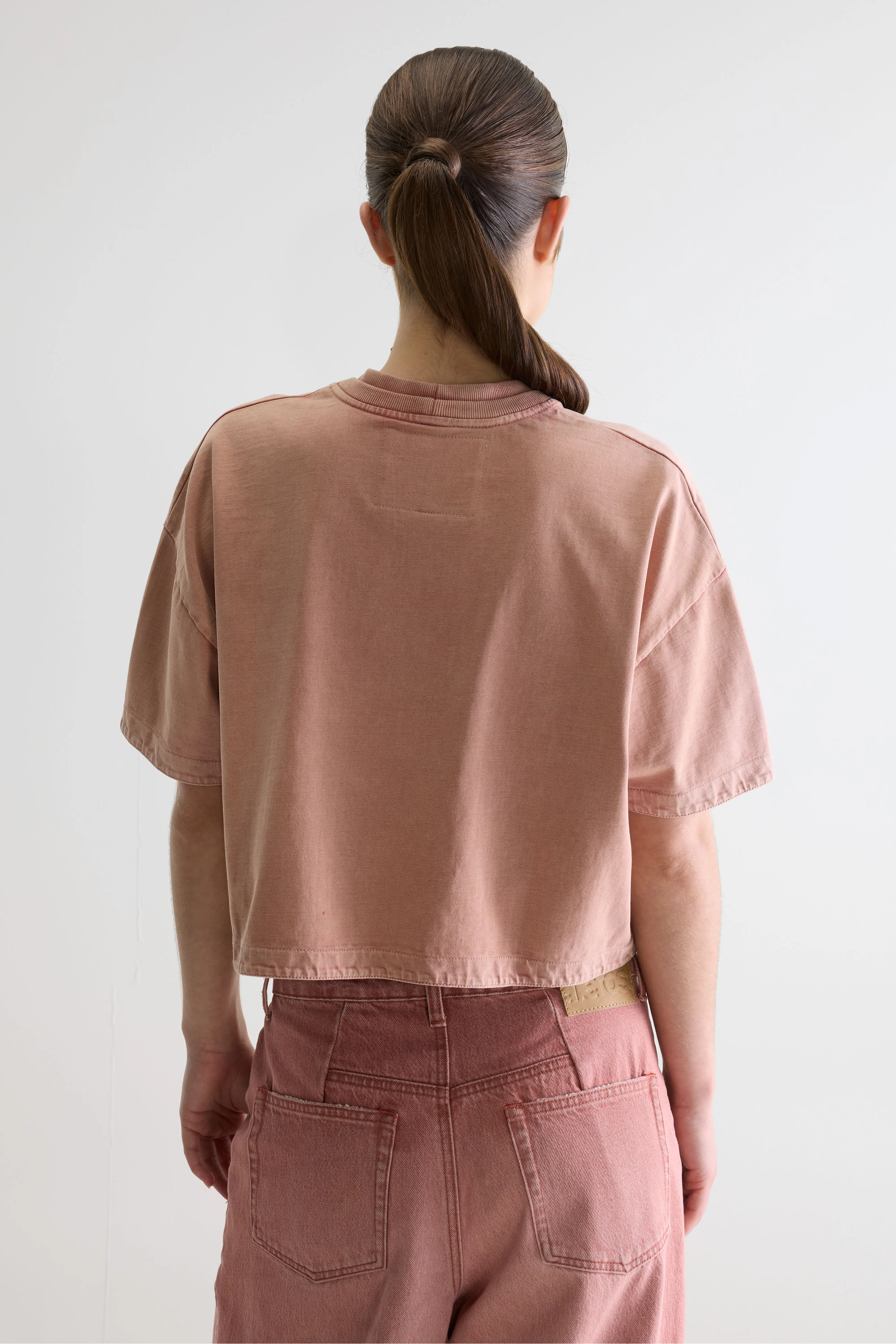 Bellerose Fan cropped t-shirt (261 / W / ETRUSCAN RED)